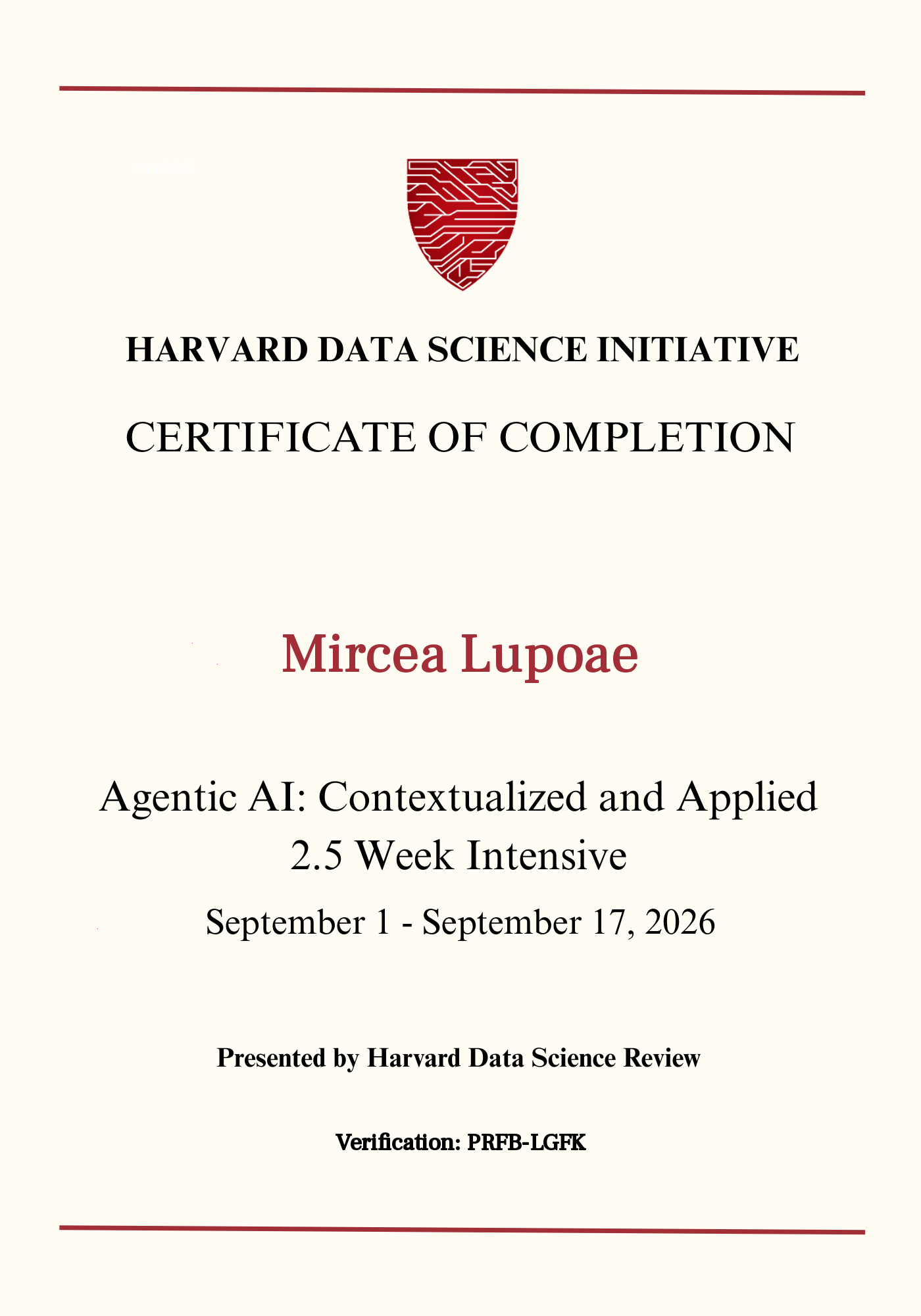 User Certificate