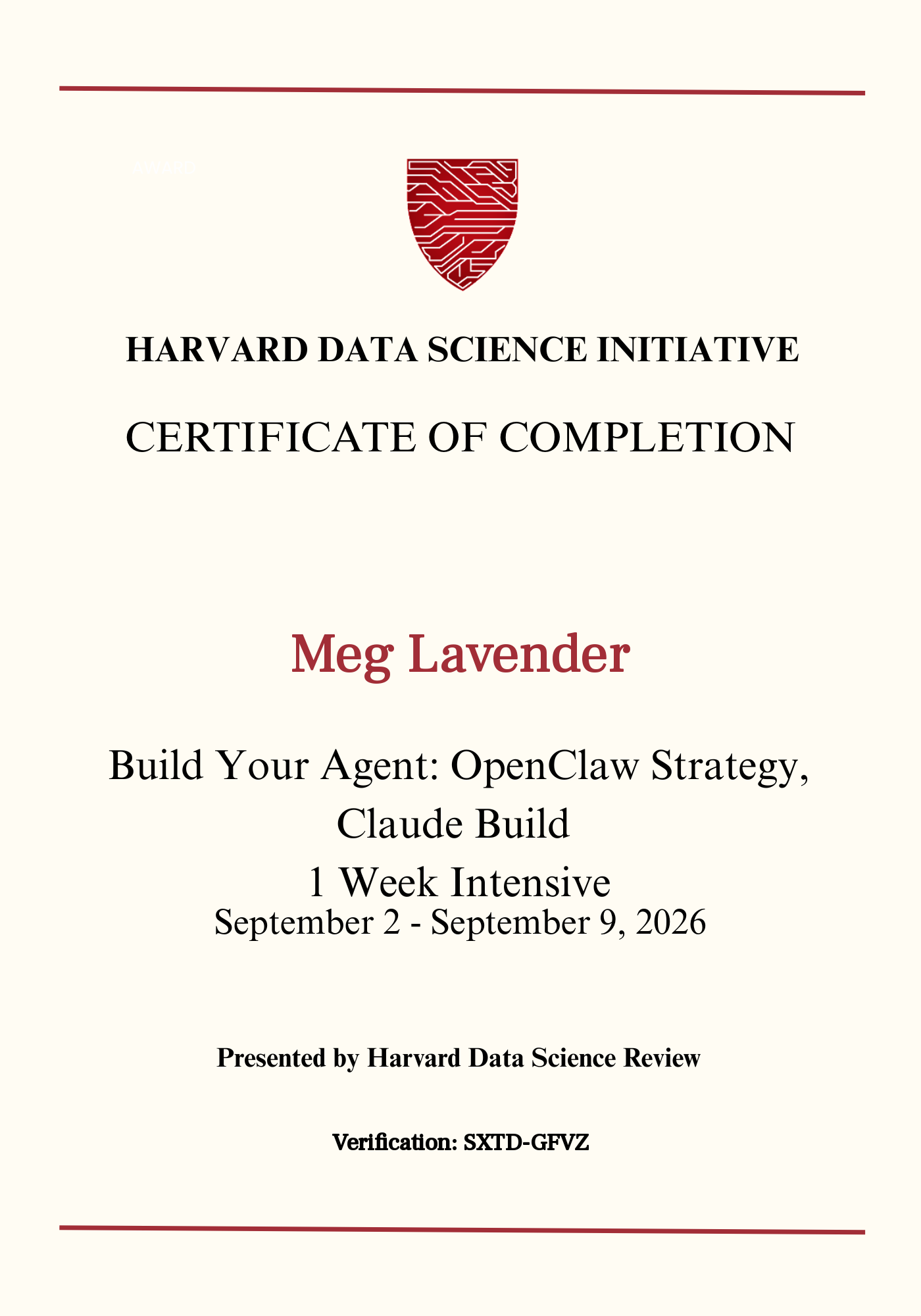 User Certificate