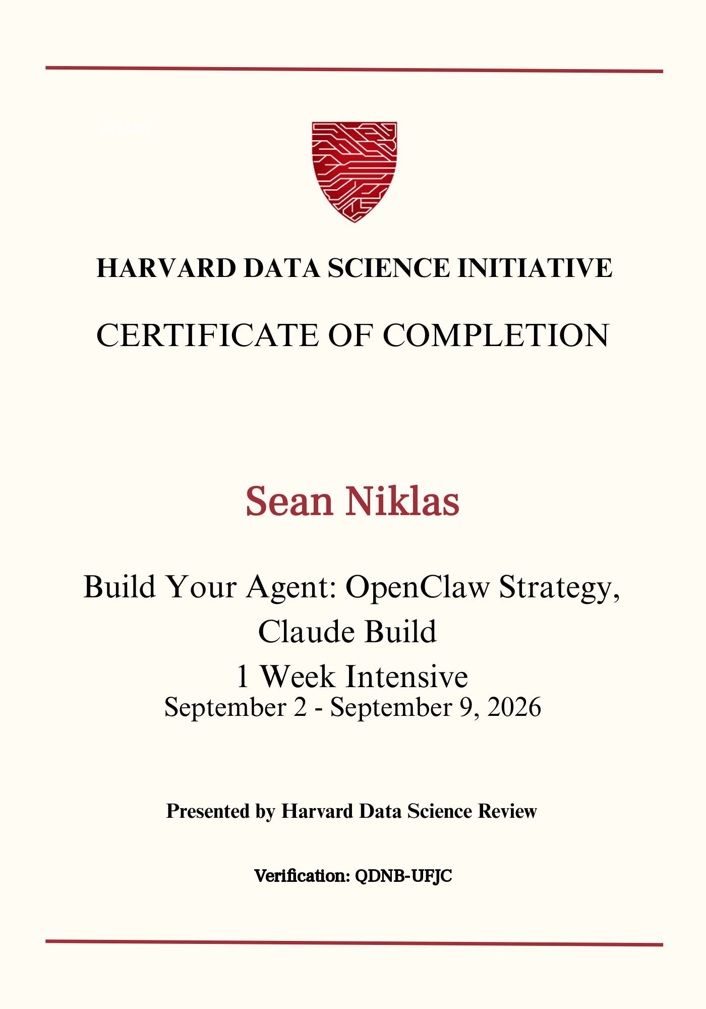 User Certificate