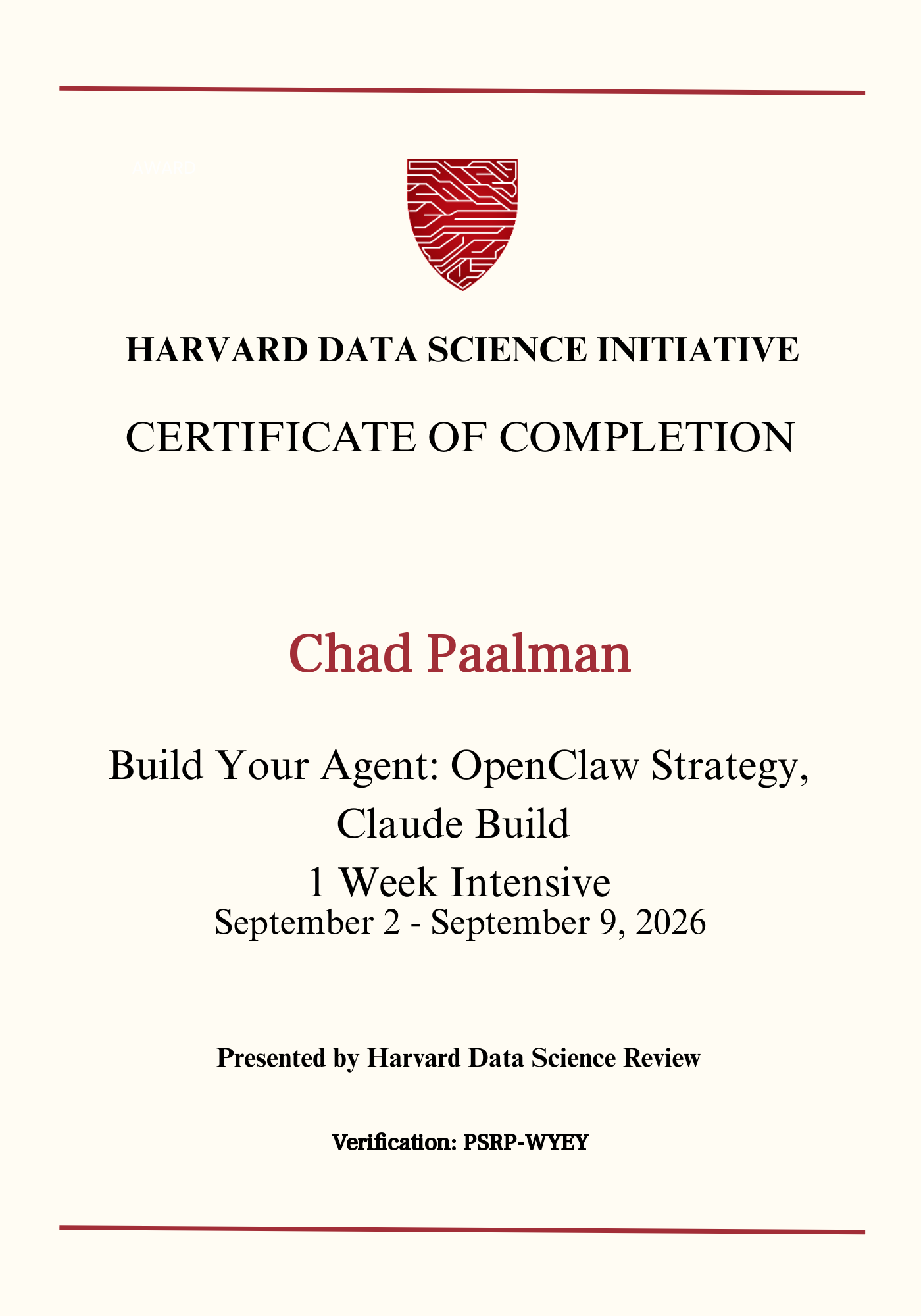 User Certificate
