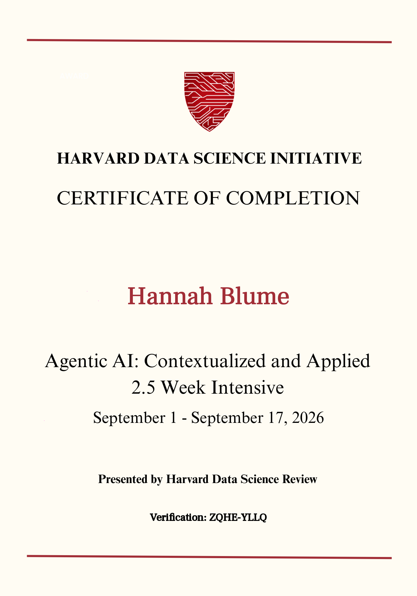 User Certificate