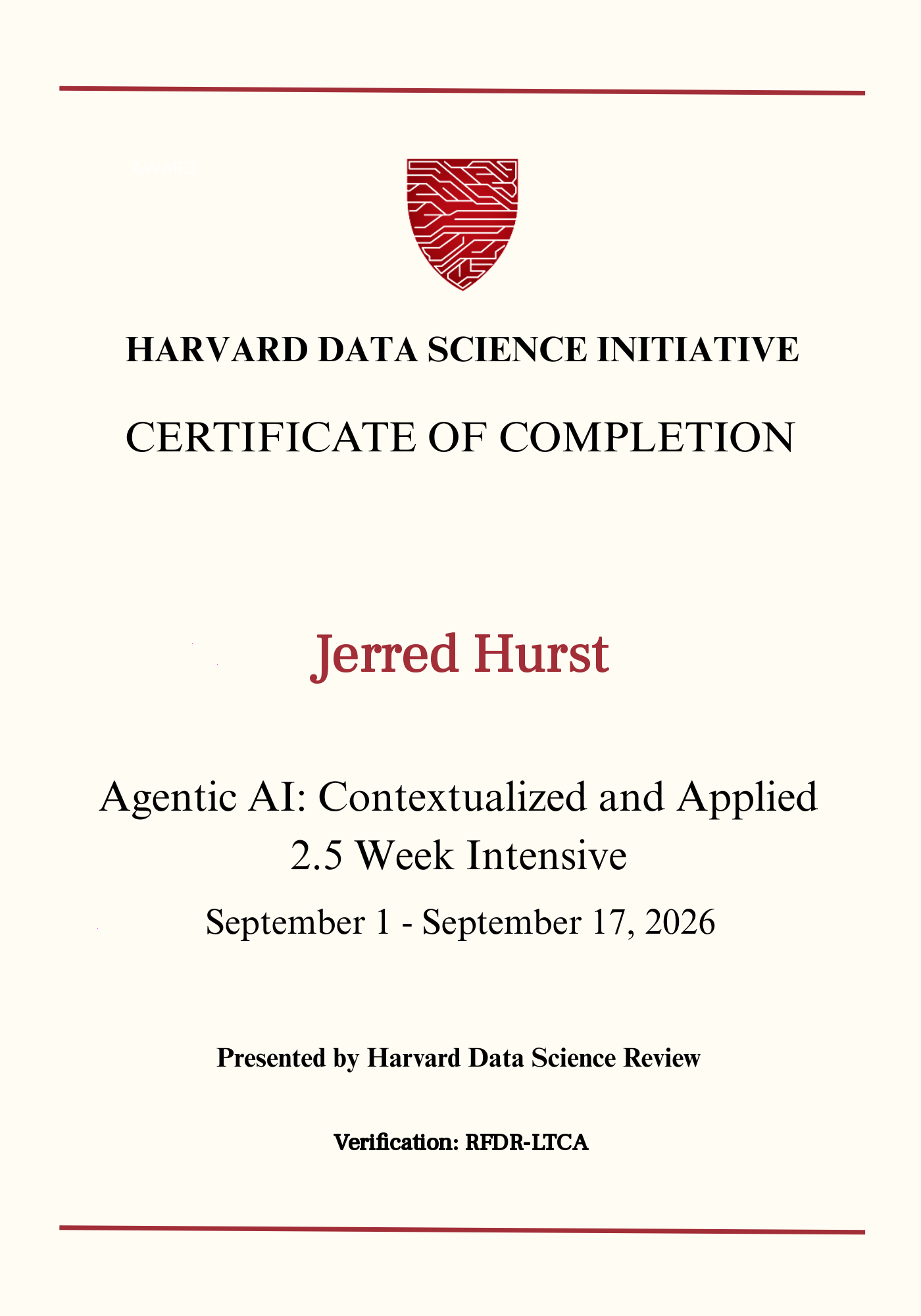 User Certificate