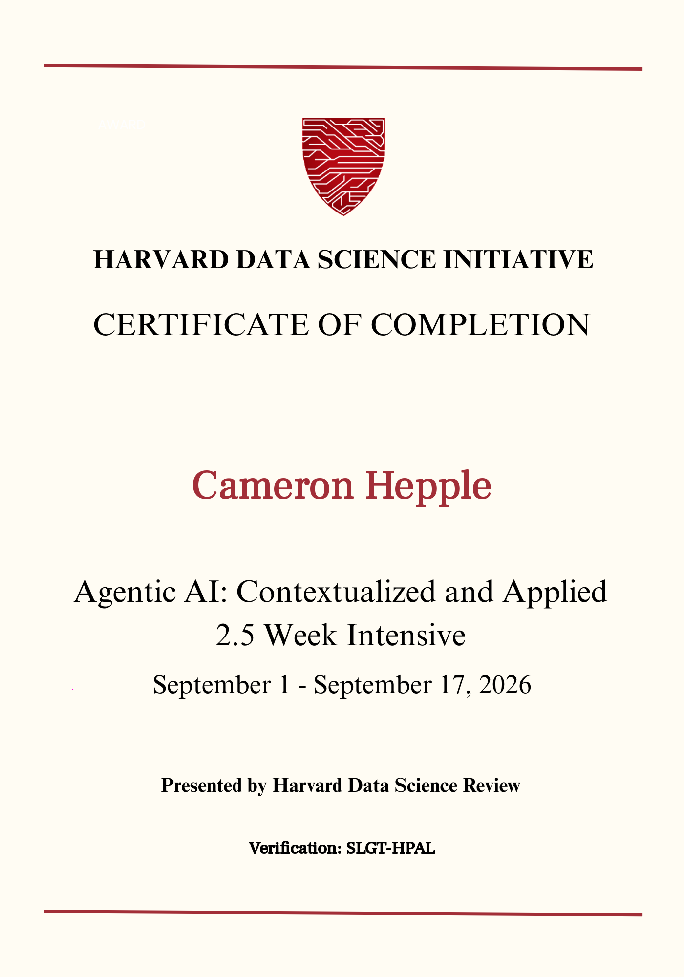 User Certificate