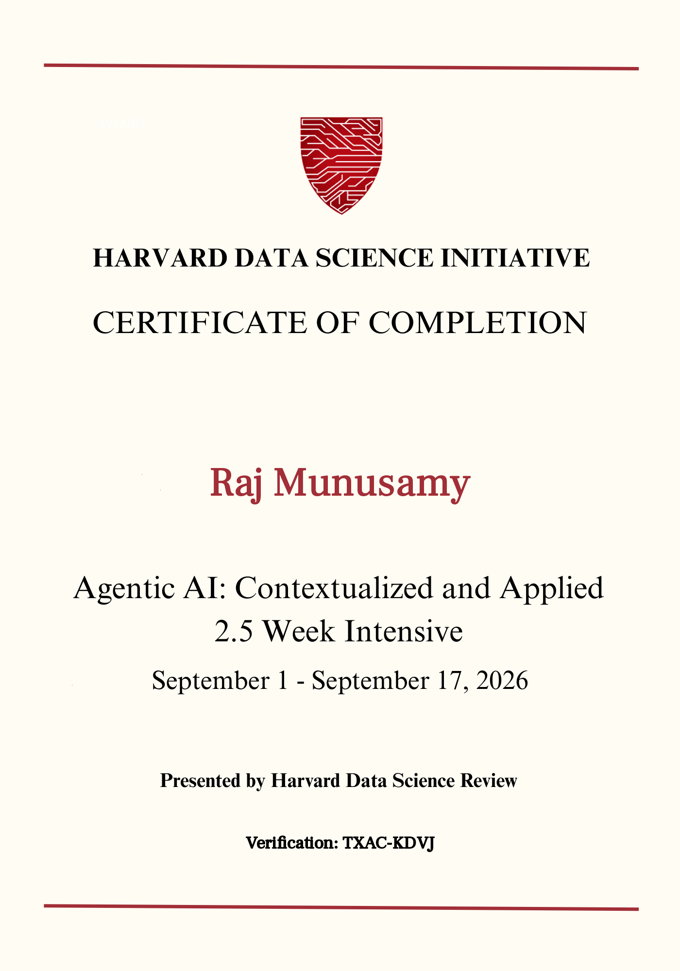 User Certificate