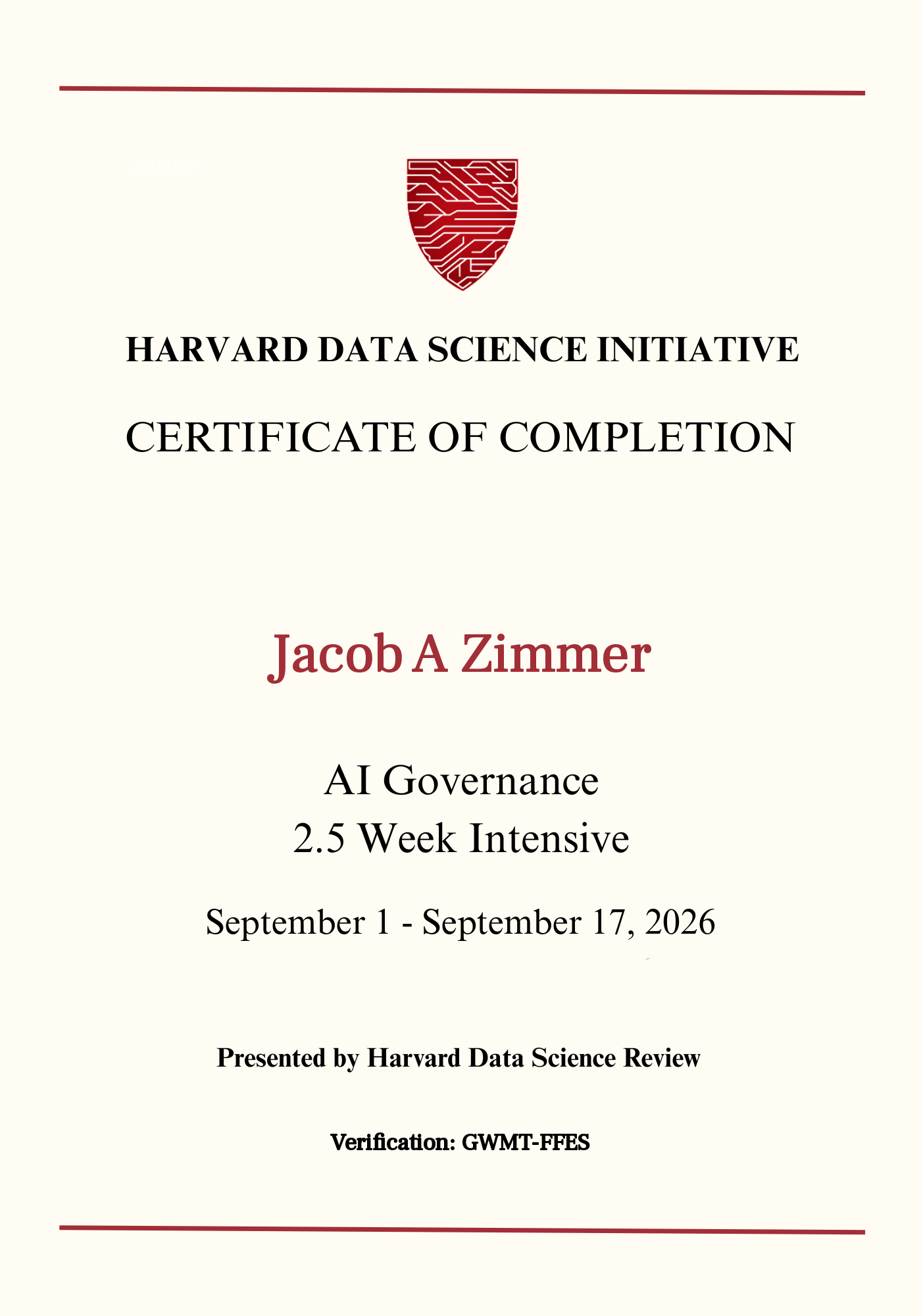 User Certificate