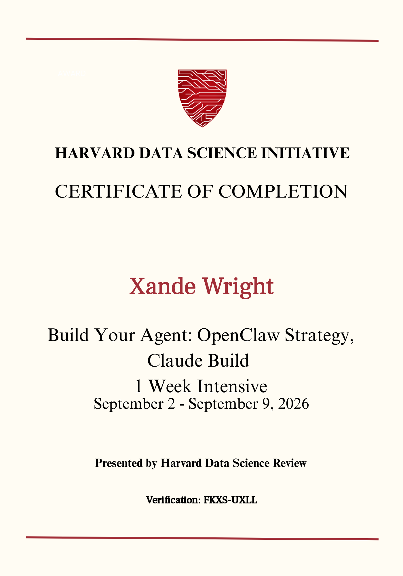 User Certificate