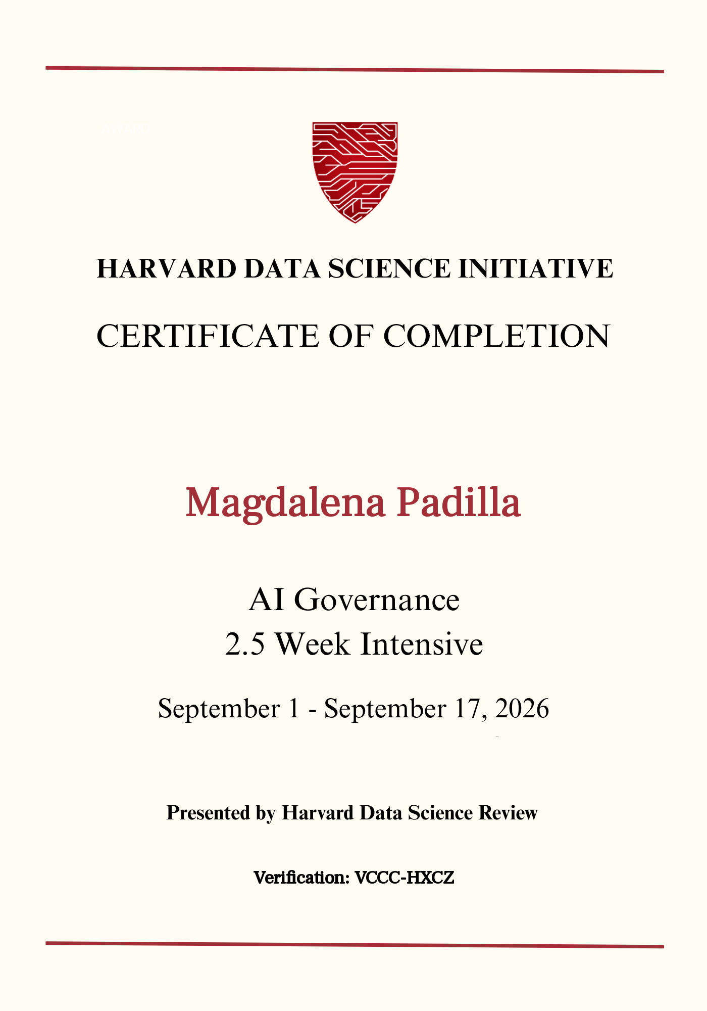 User Certificate