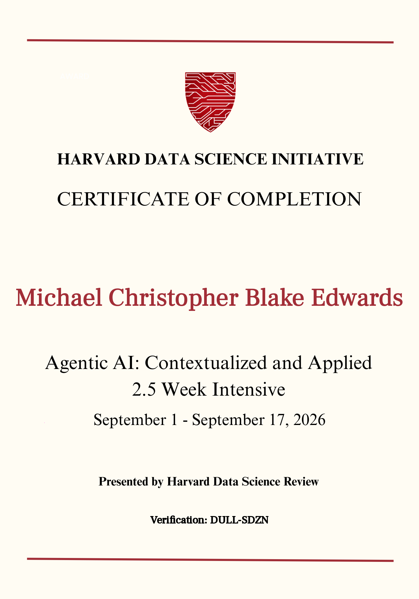 User Certificate