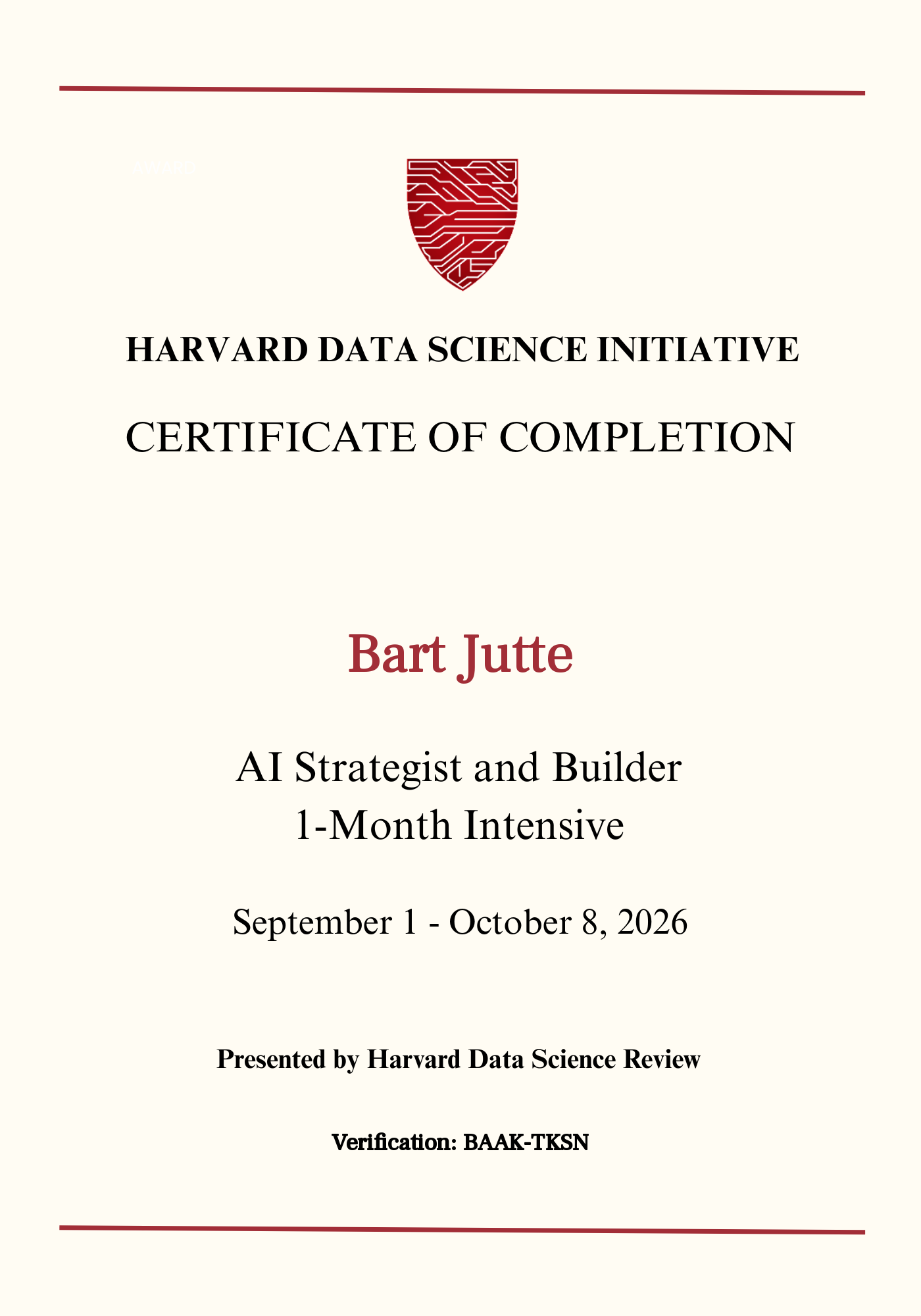 User Certificate