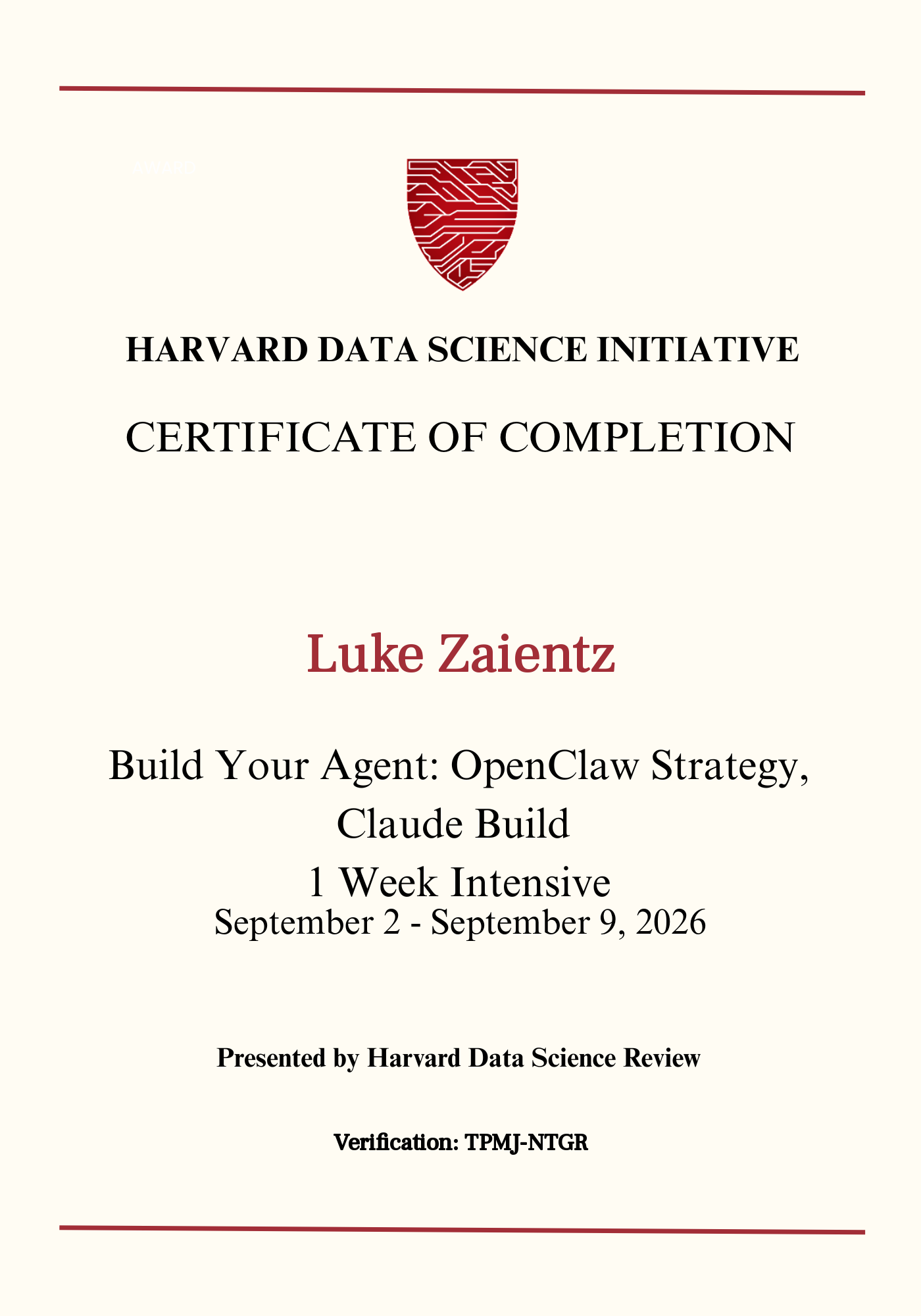 User Certificate