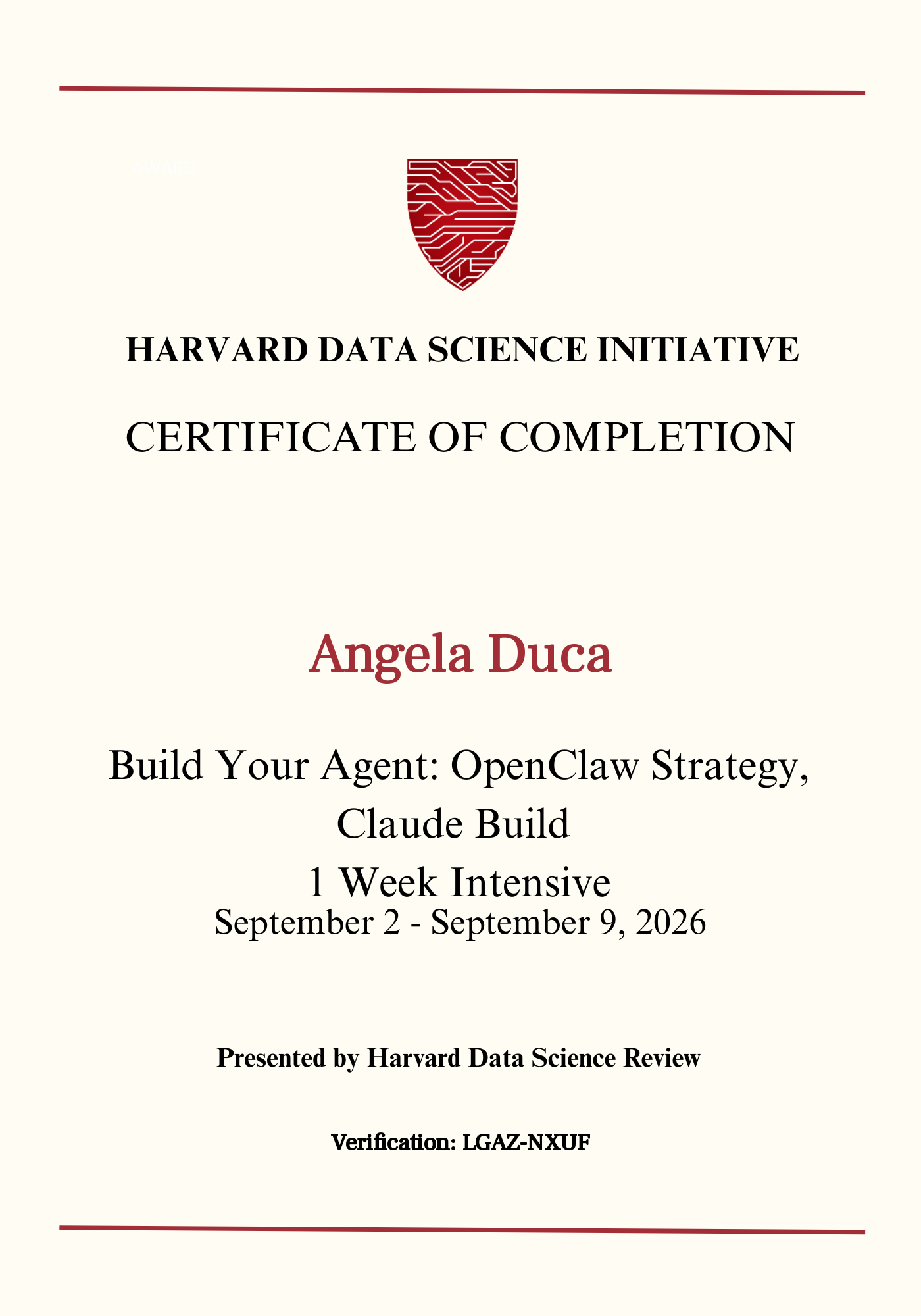 User Certificate