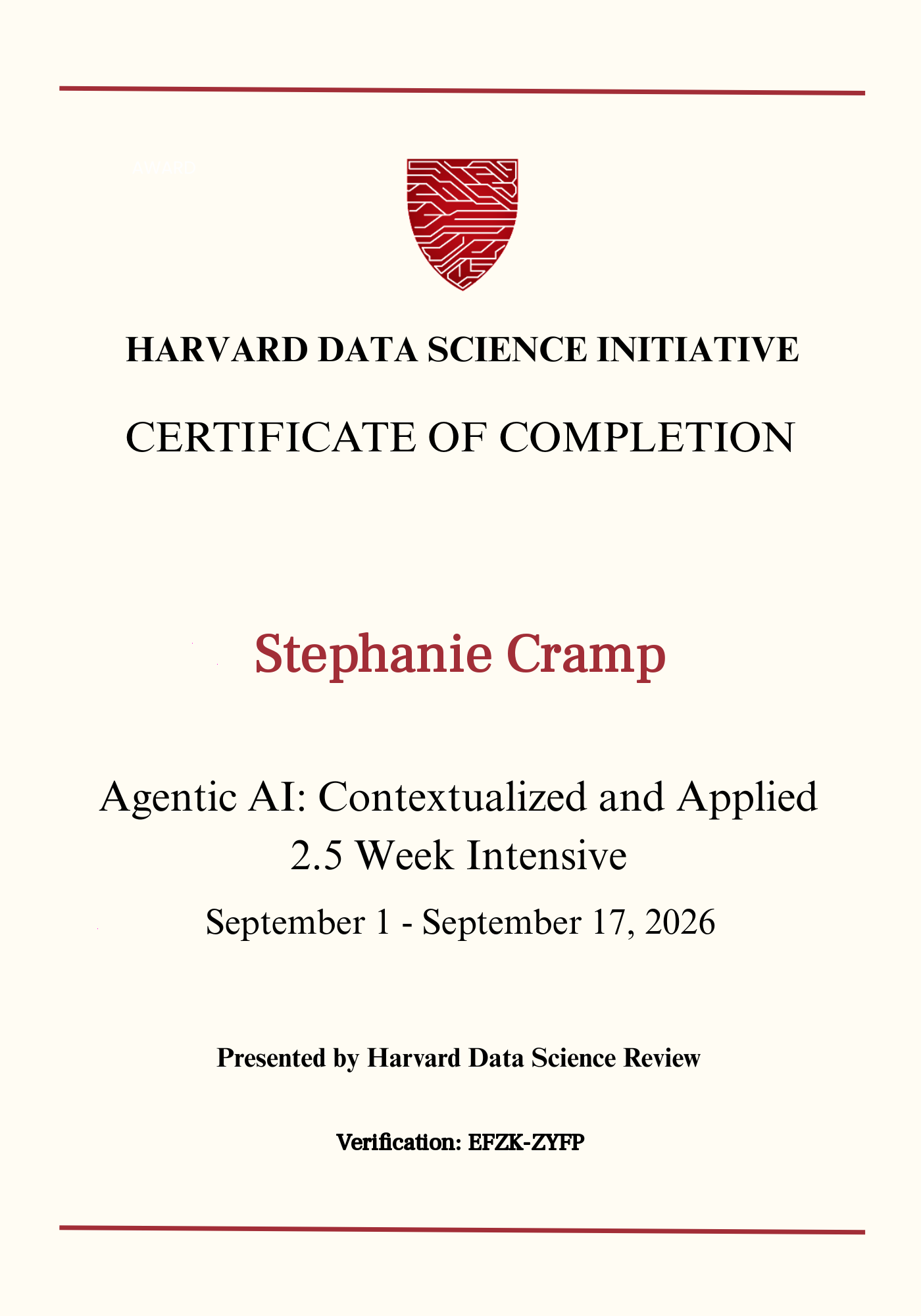 User Certificate