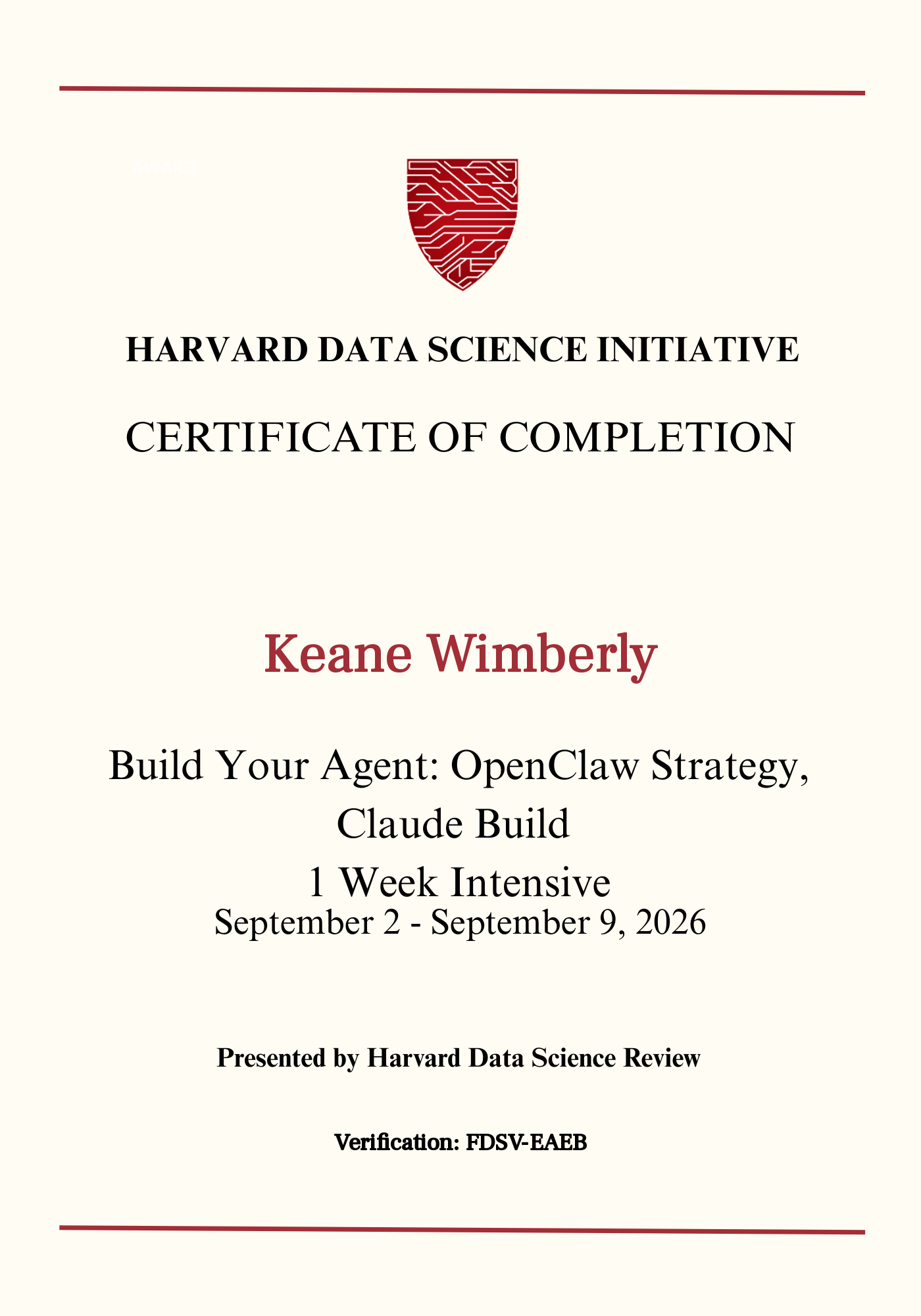 User Certificate