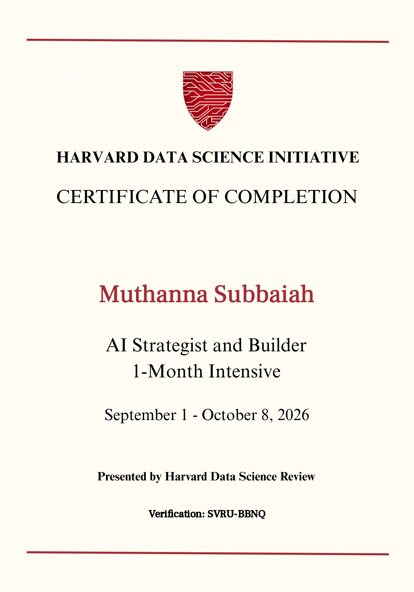 User Certificate