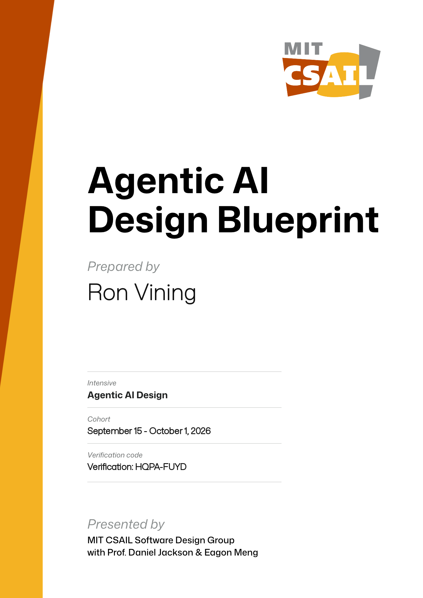 User Completion Document