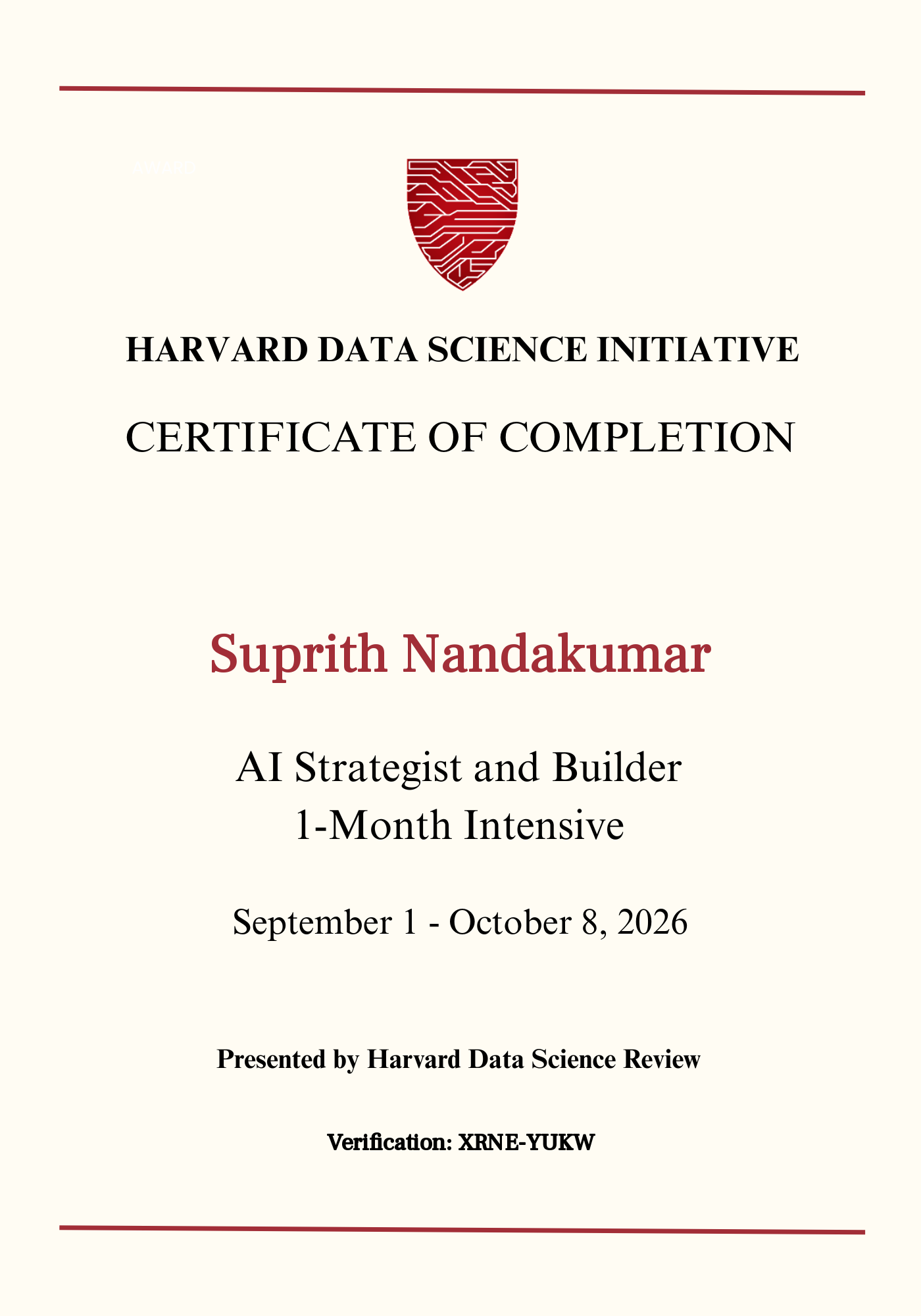 User Certificate