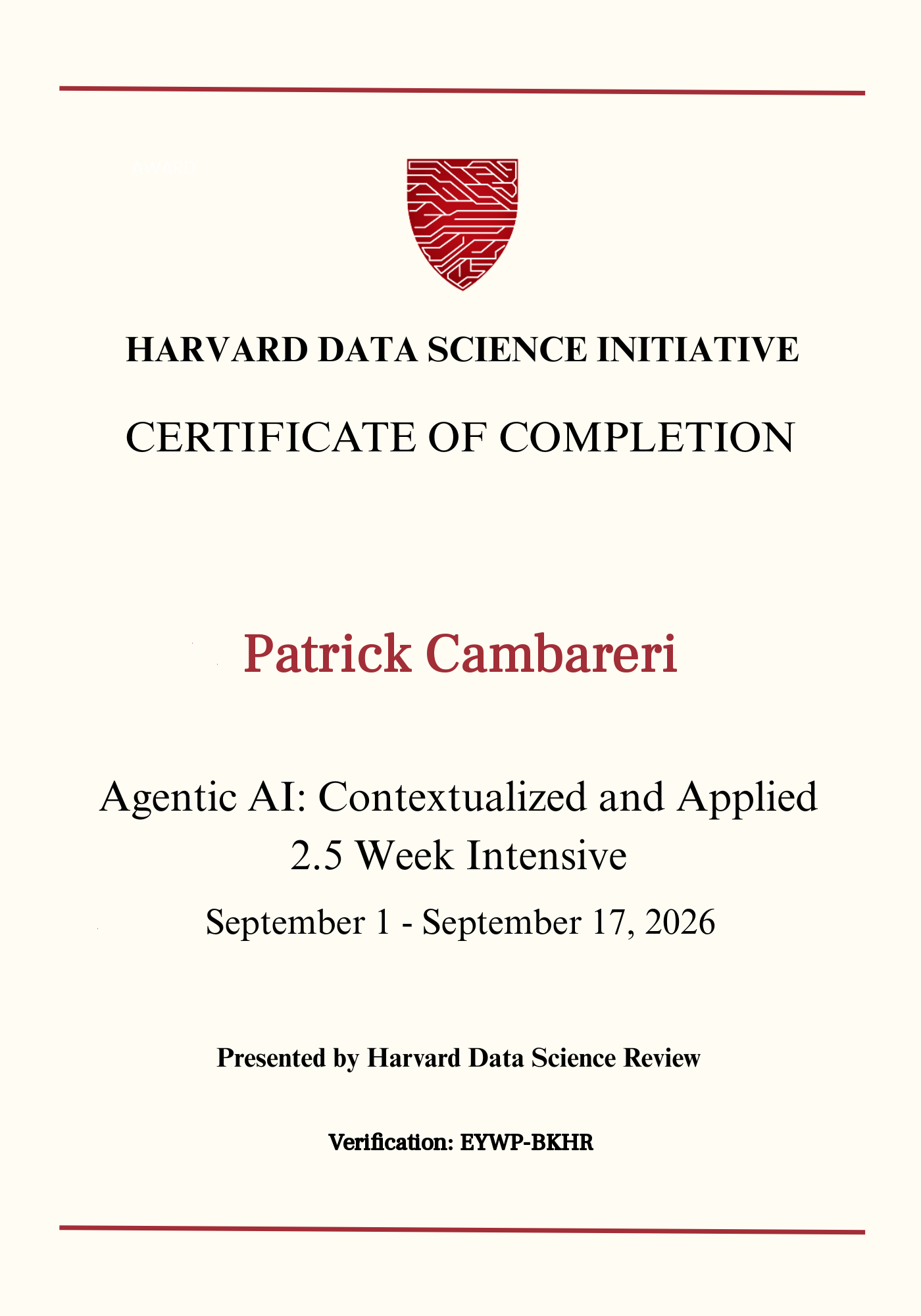 User Certificate