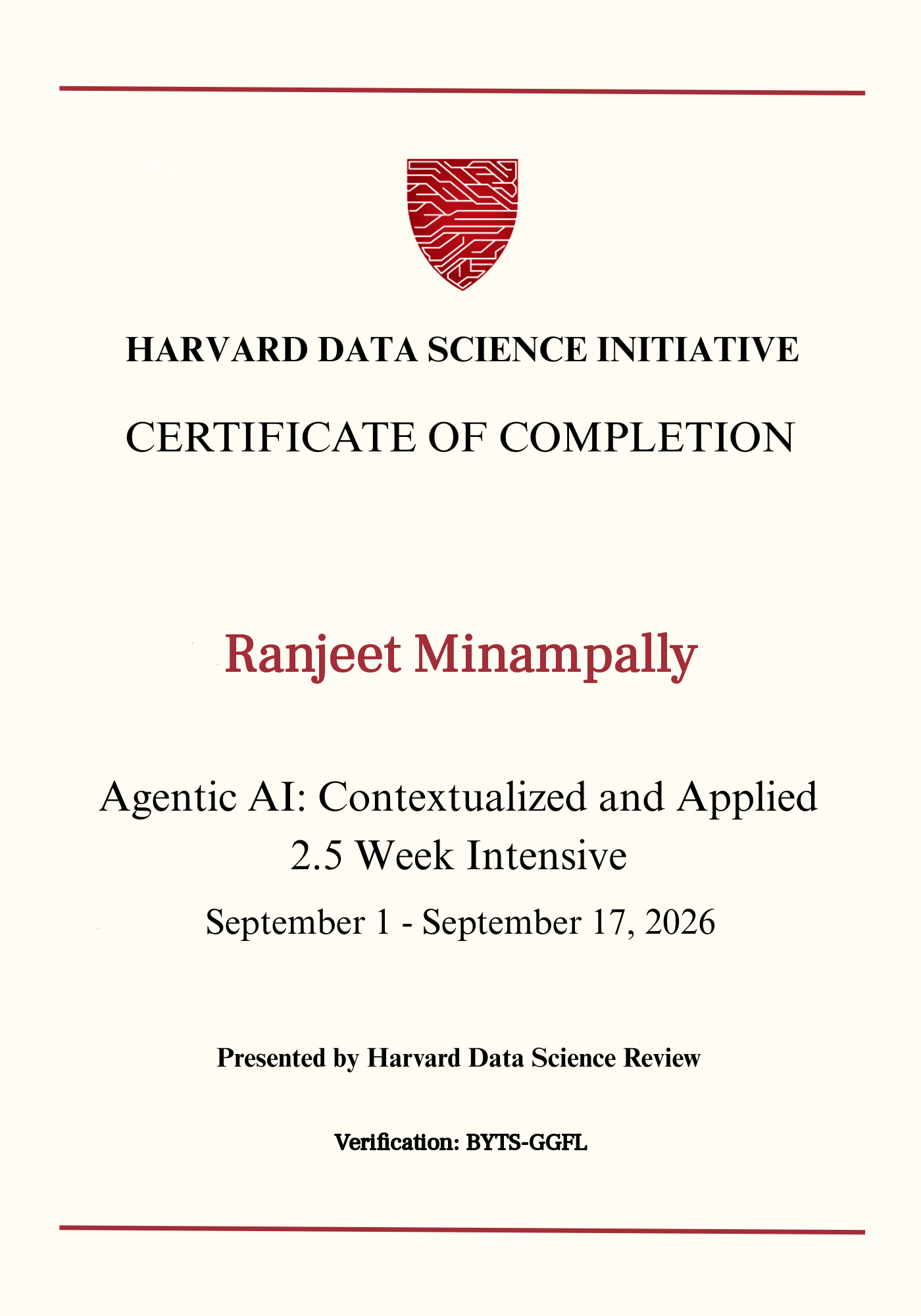 User Certificate