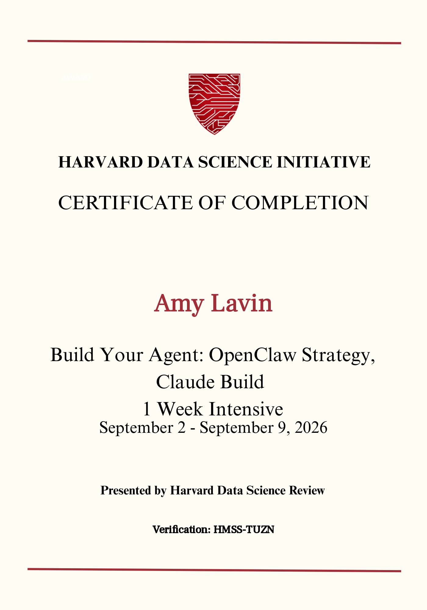 User Certificate
