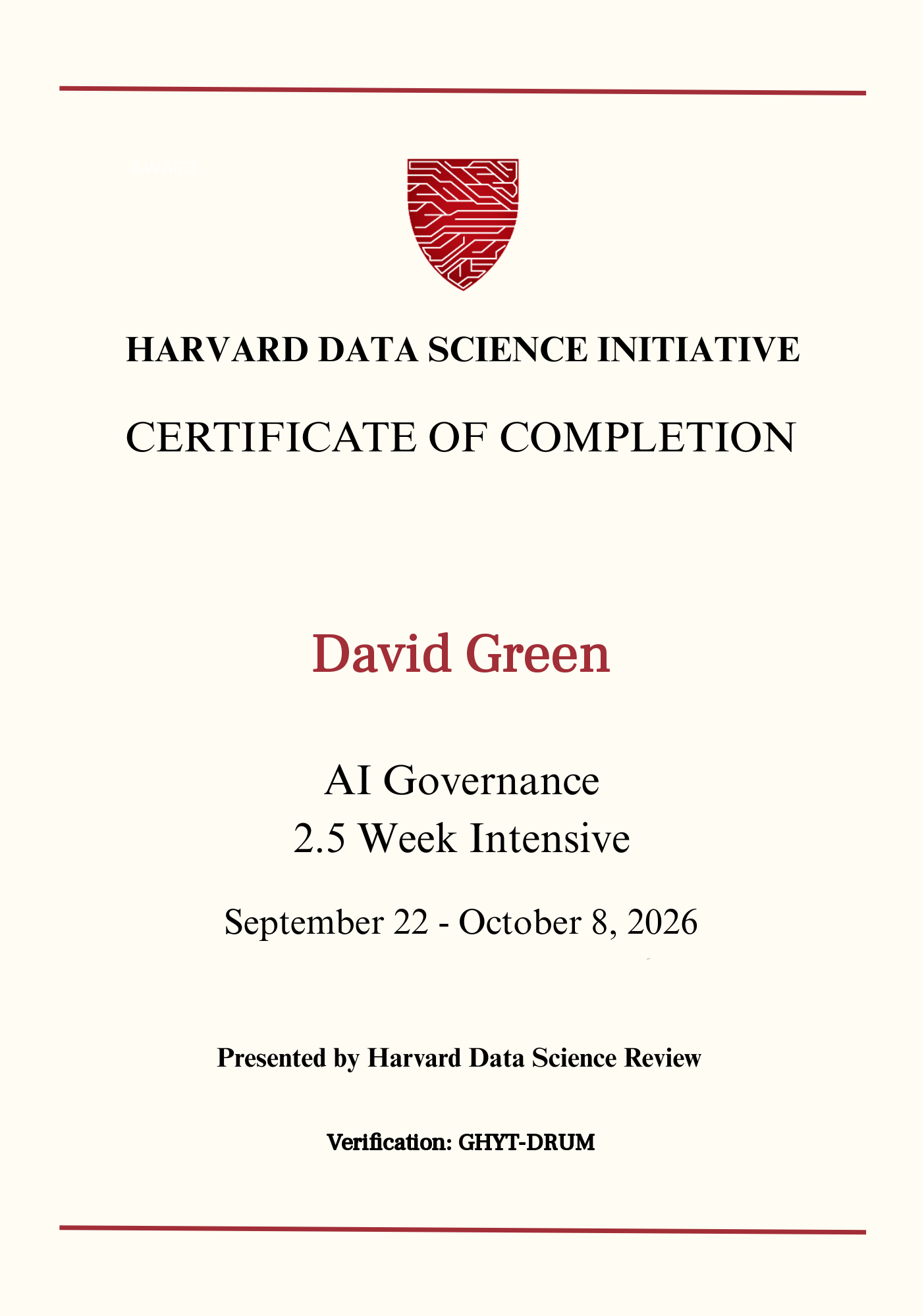 User Certificate