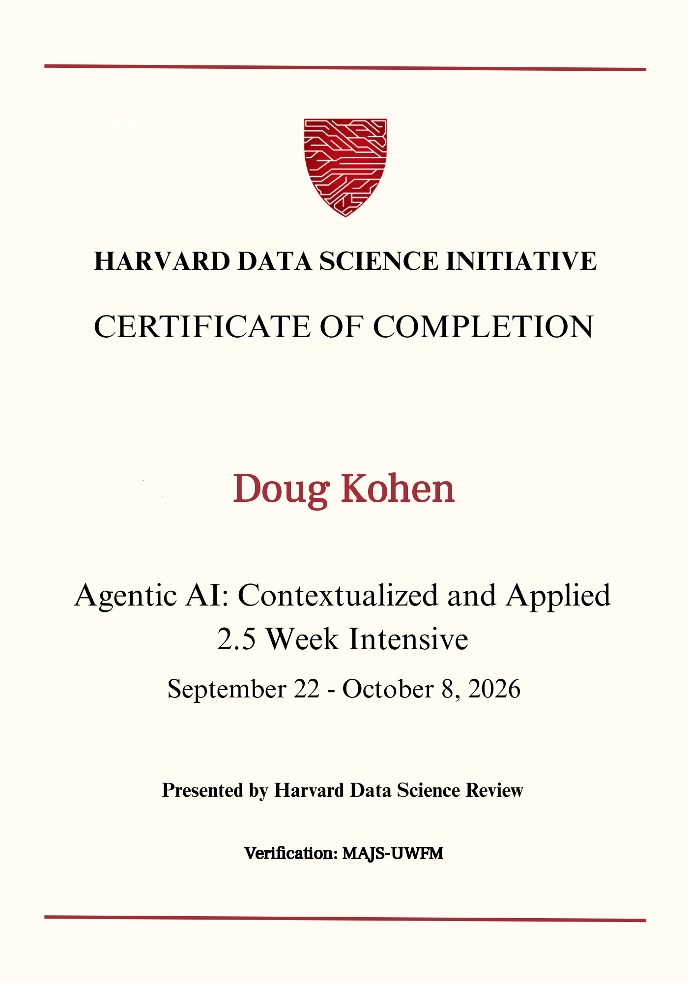User Certificate