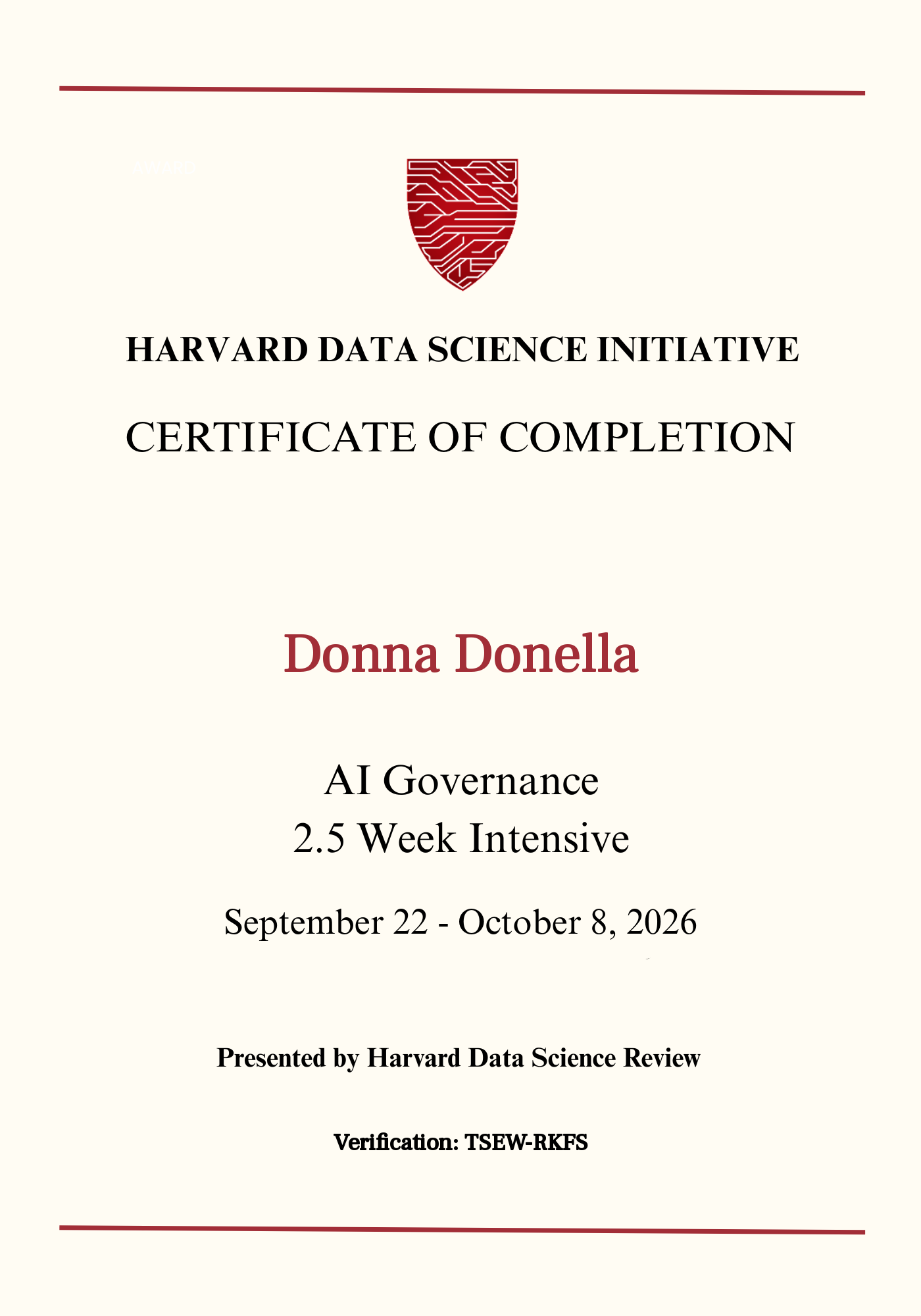 User Certificate
