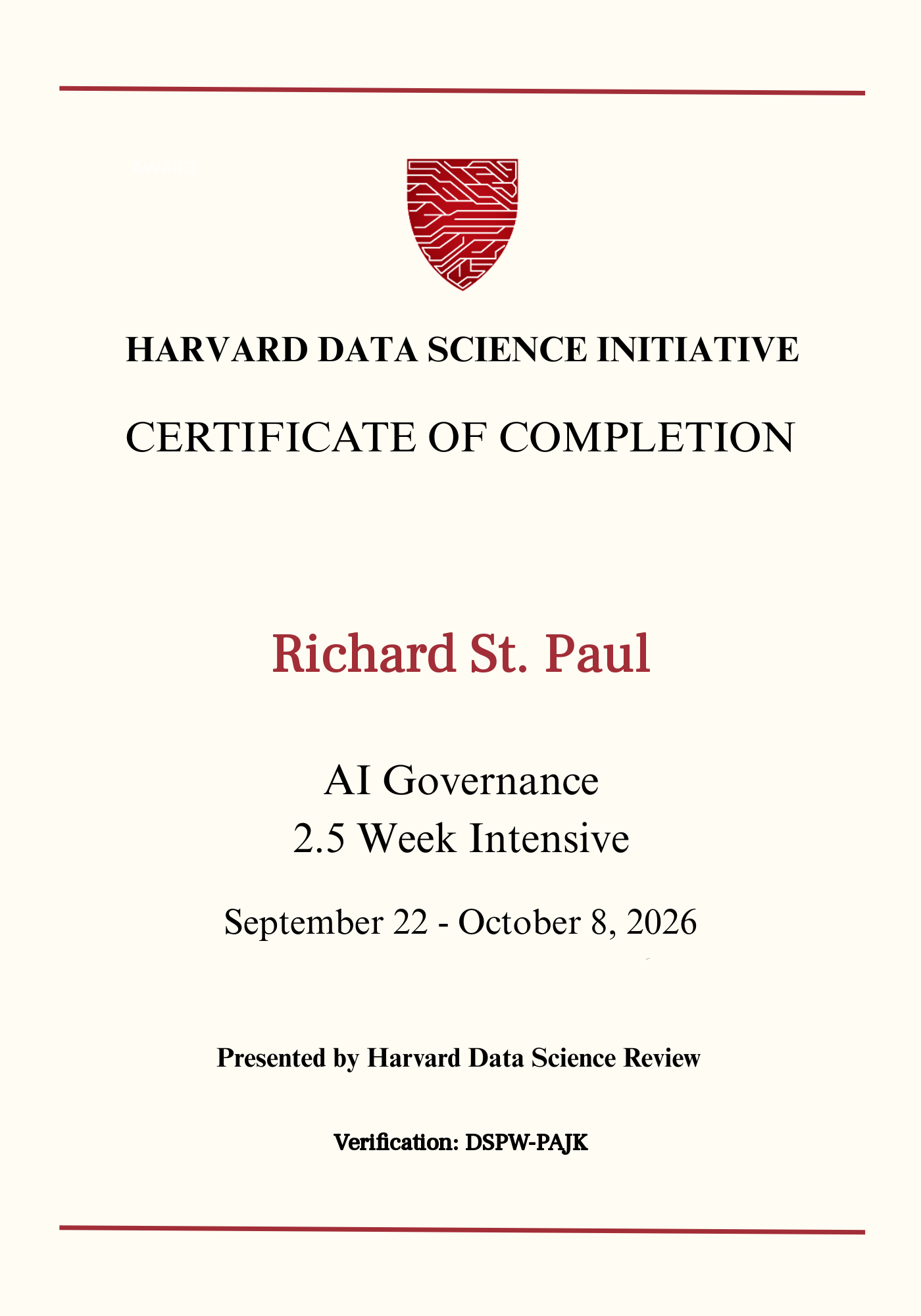 User Certificate
