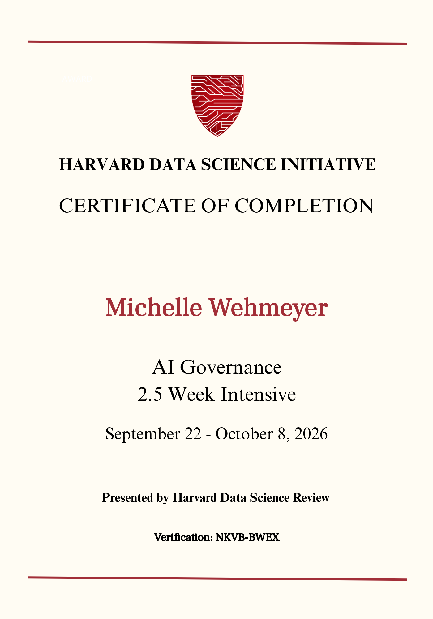 User Certificate