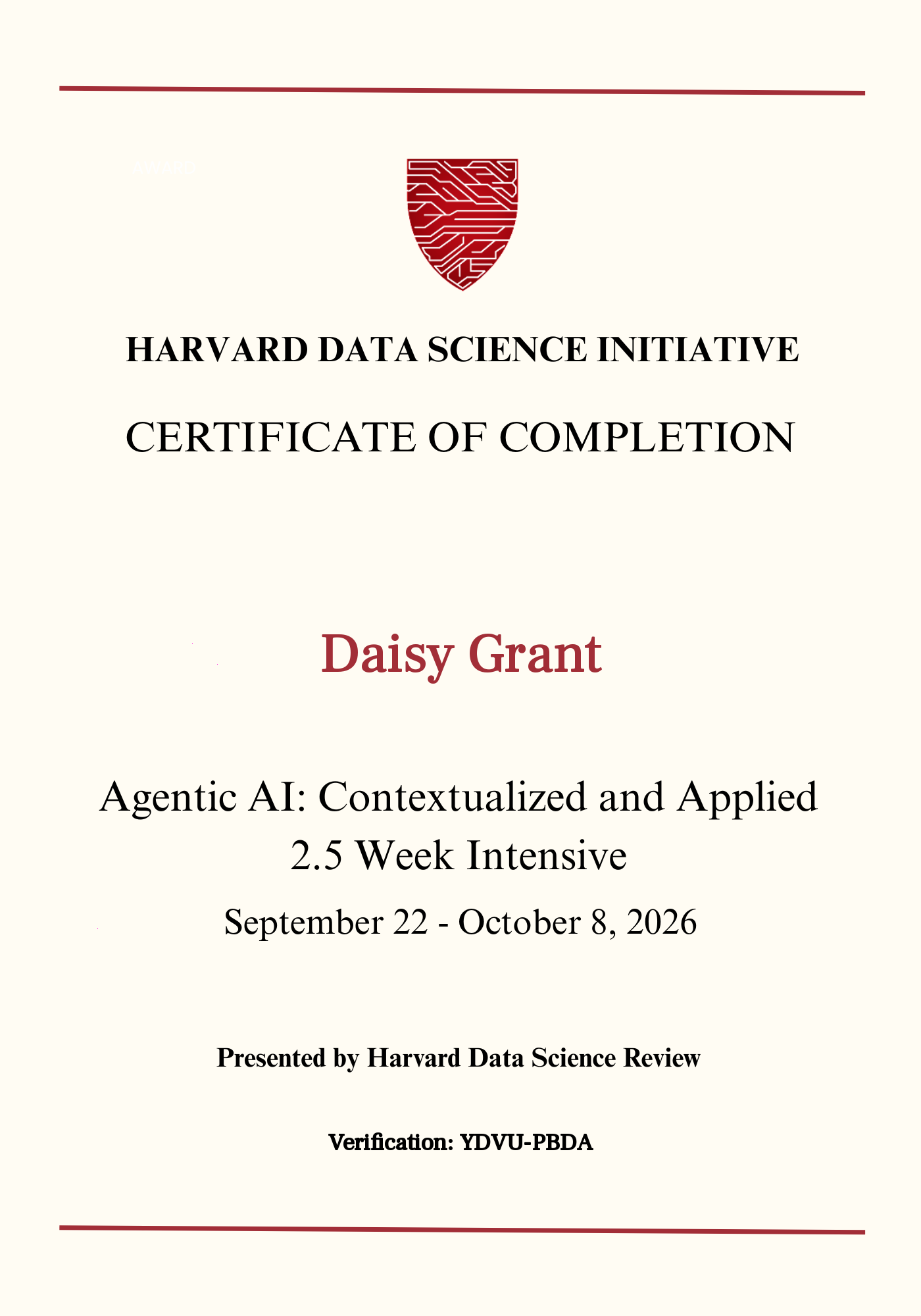 User Certificate