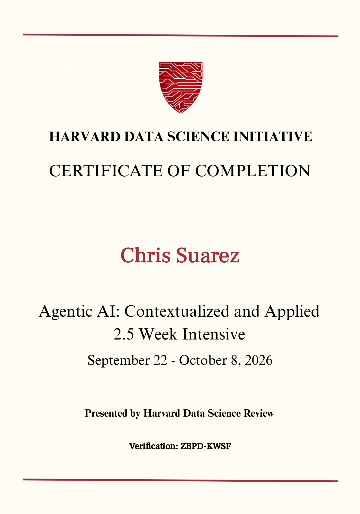 User Certificate