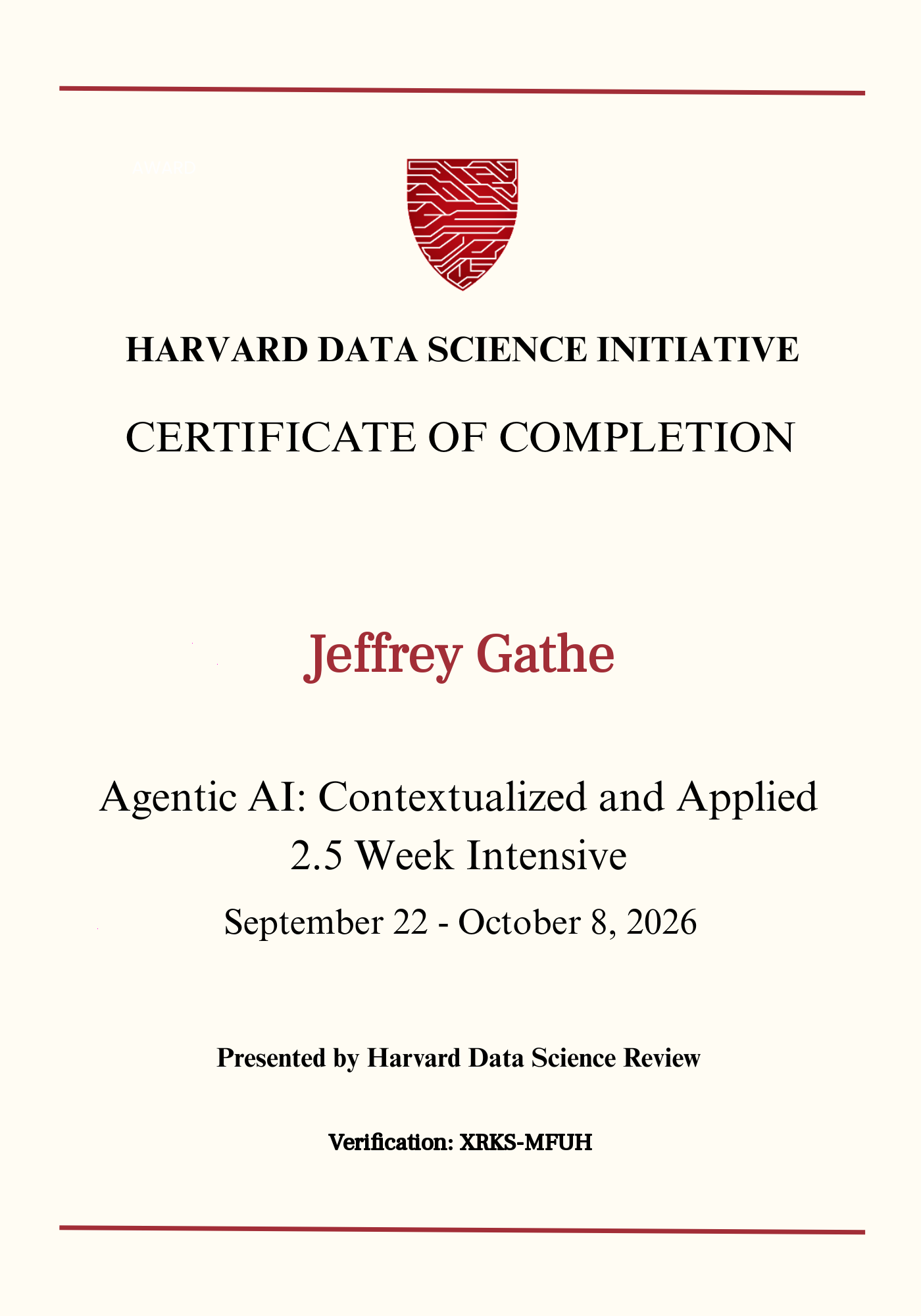 User Certificate