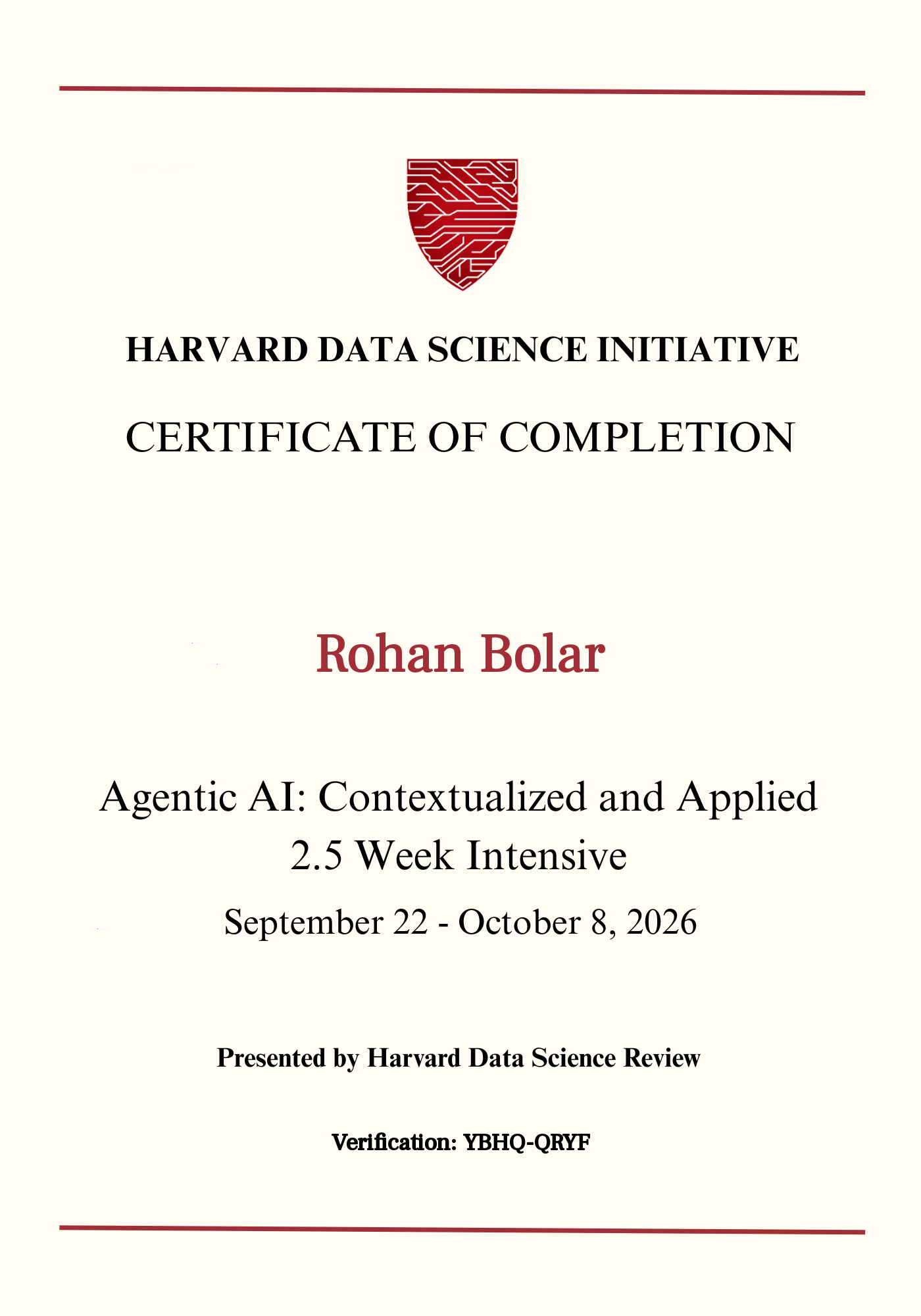 User Certificate