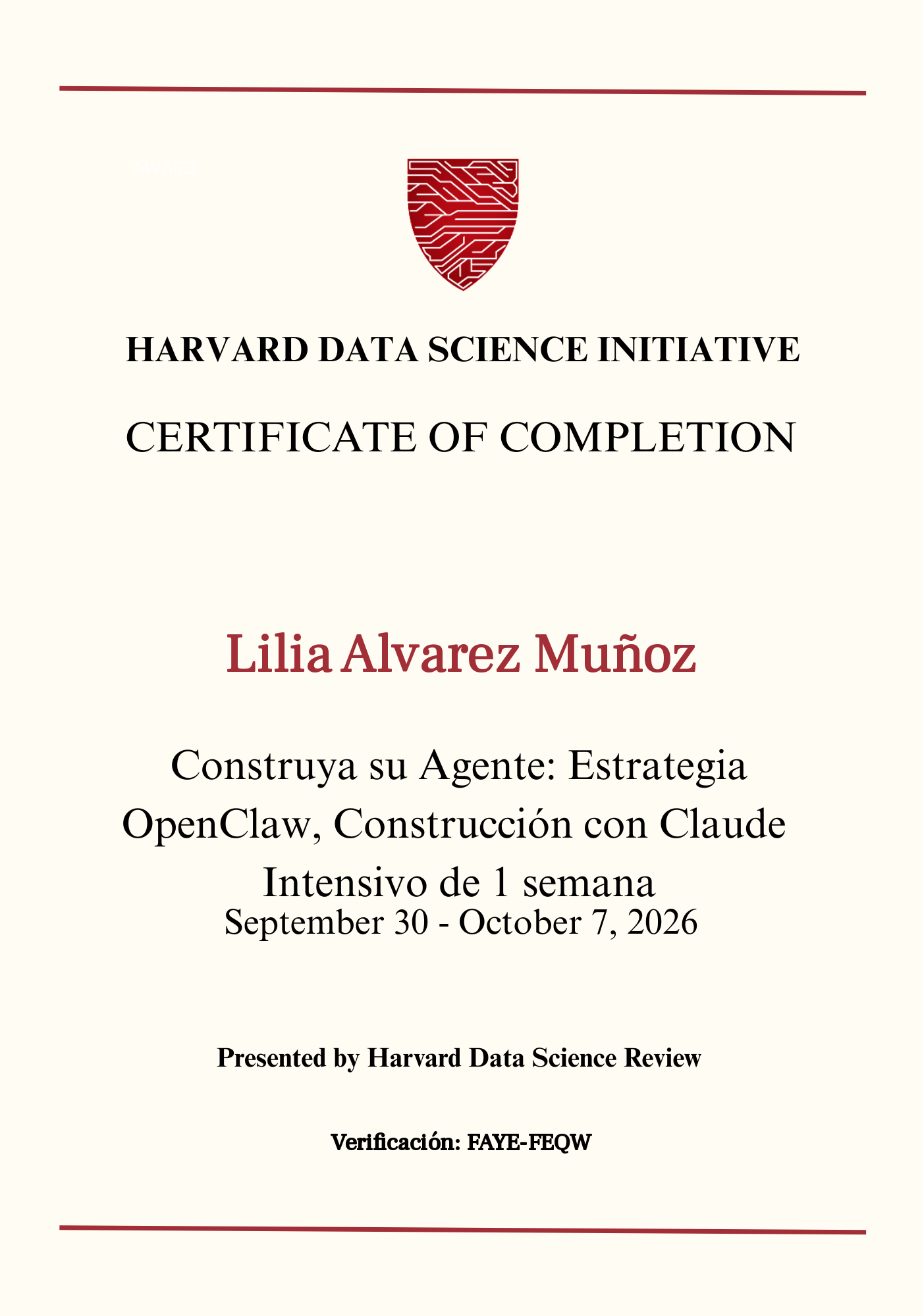 User Certificate