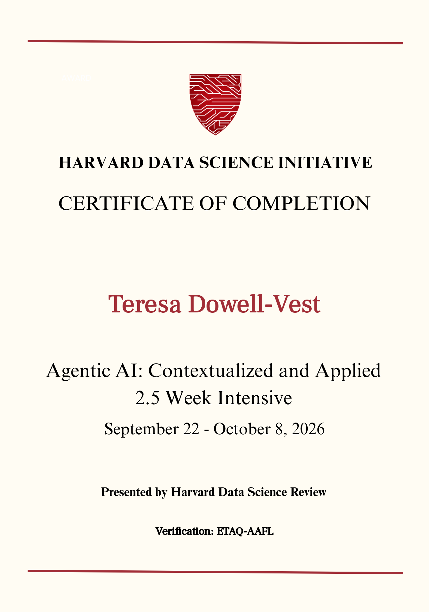 User Certificate