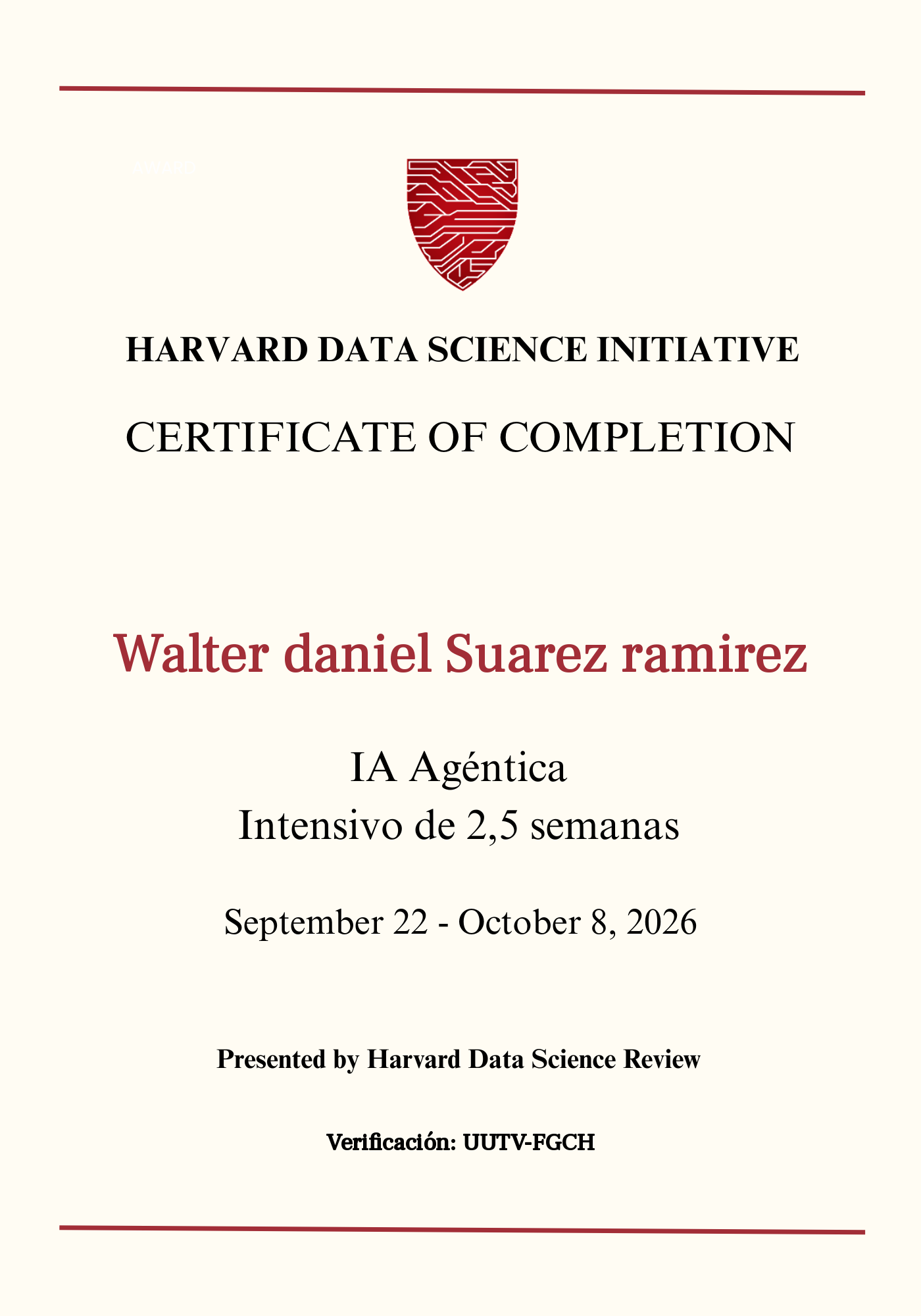 User Certificate