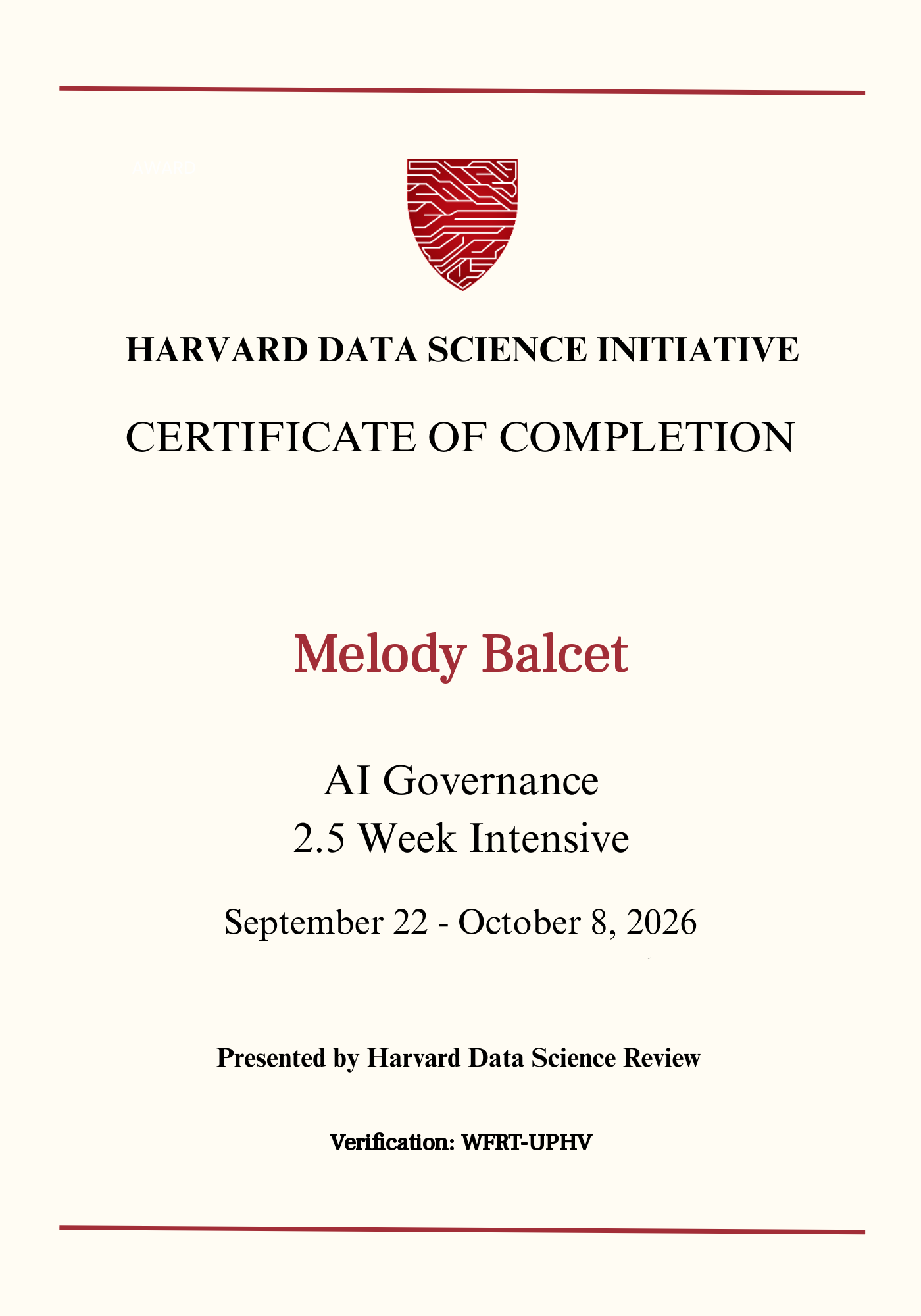 User Certificate