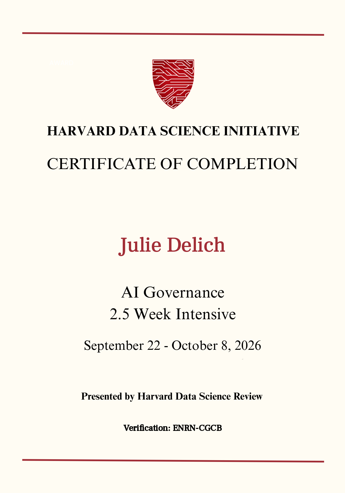 User Certificate