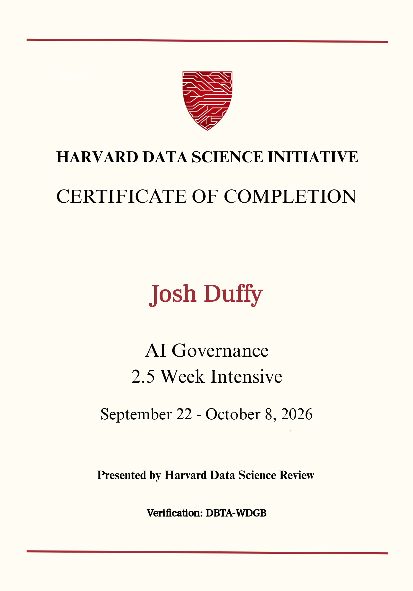 User Certificate