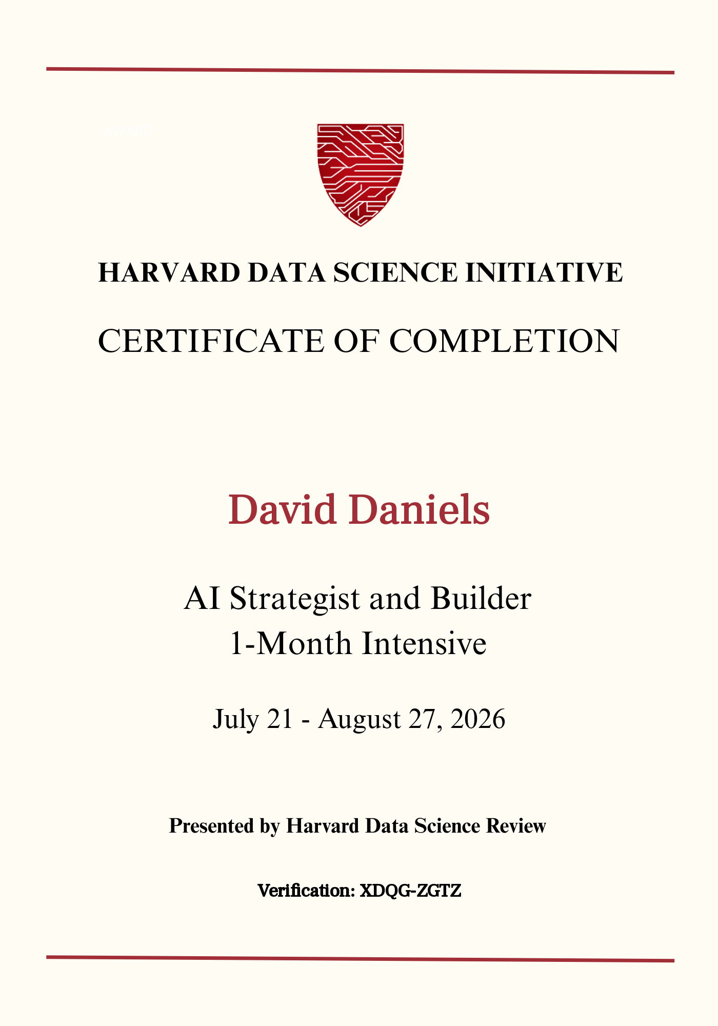 User Certificate
