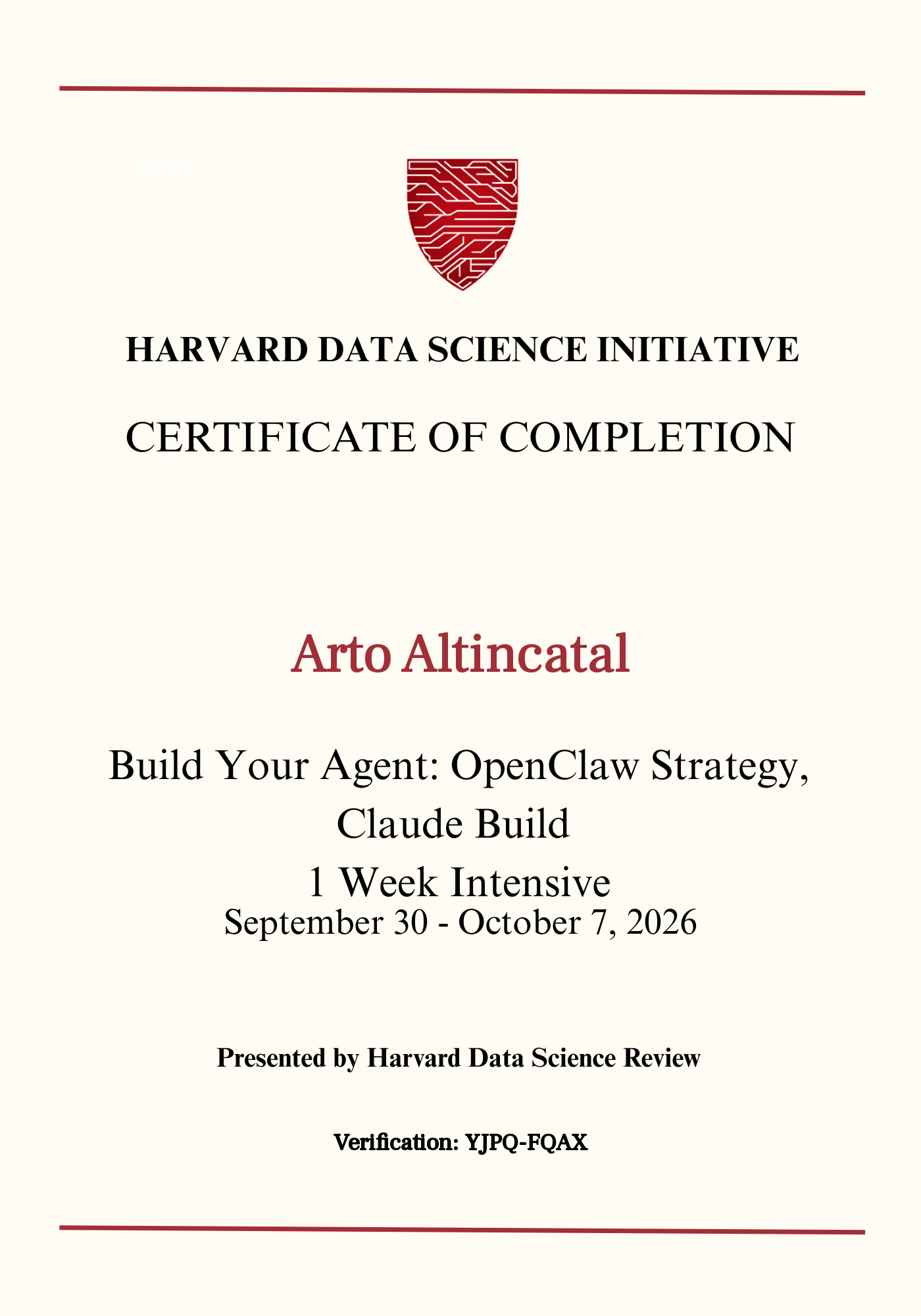 User Certificate