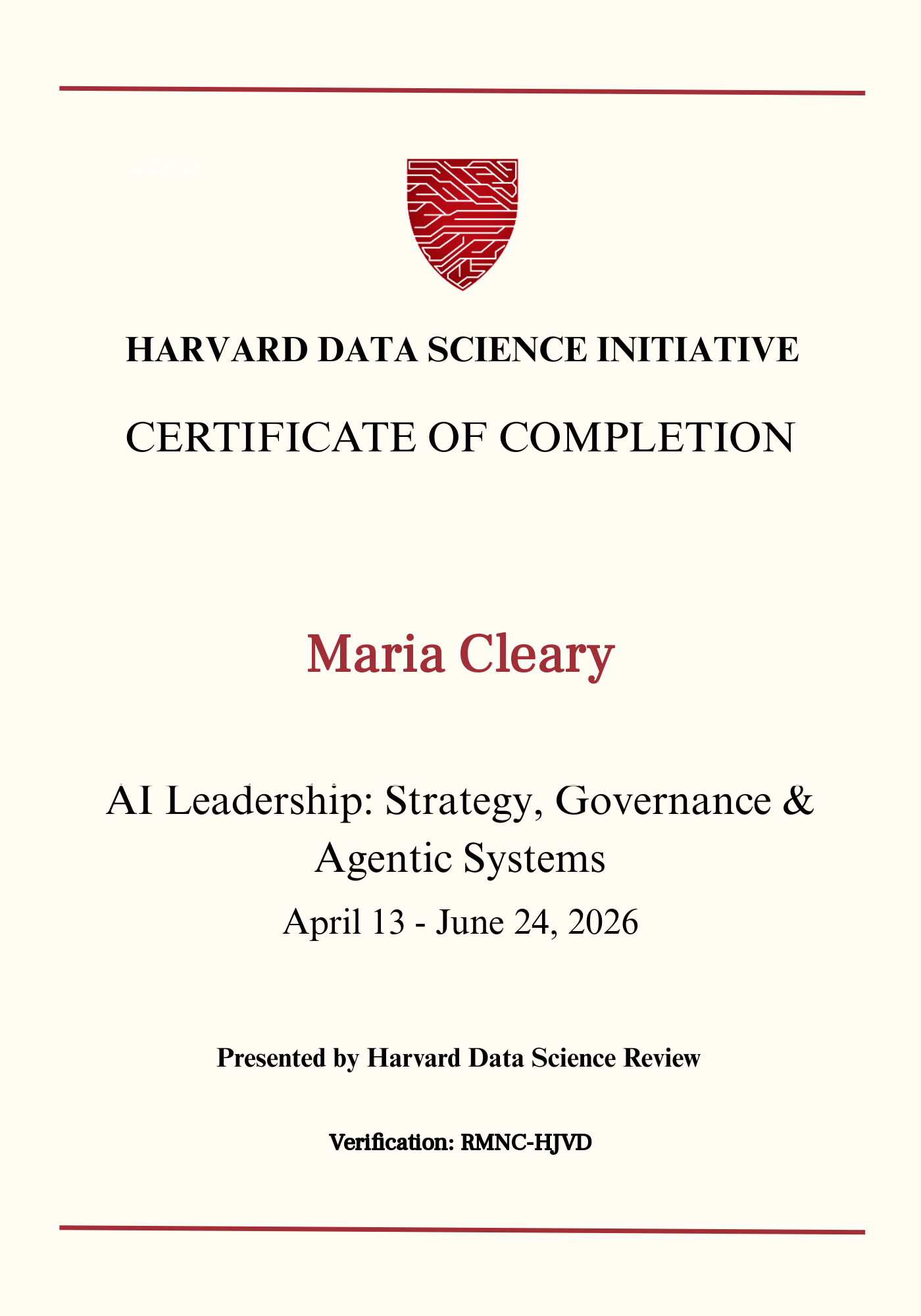 User Certificate