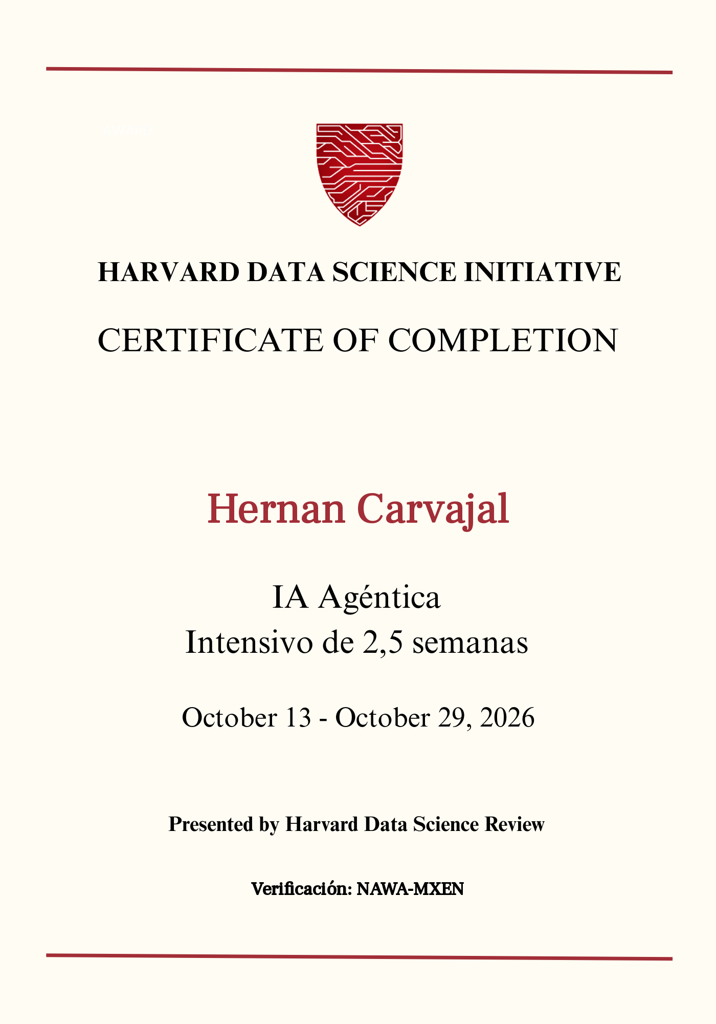 User Certificate