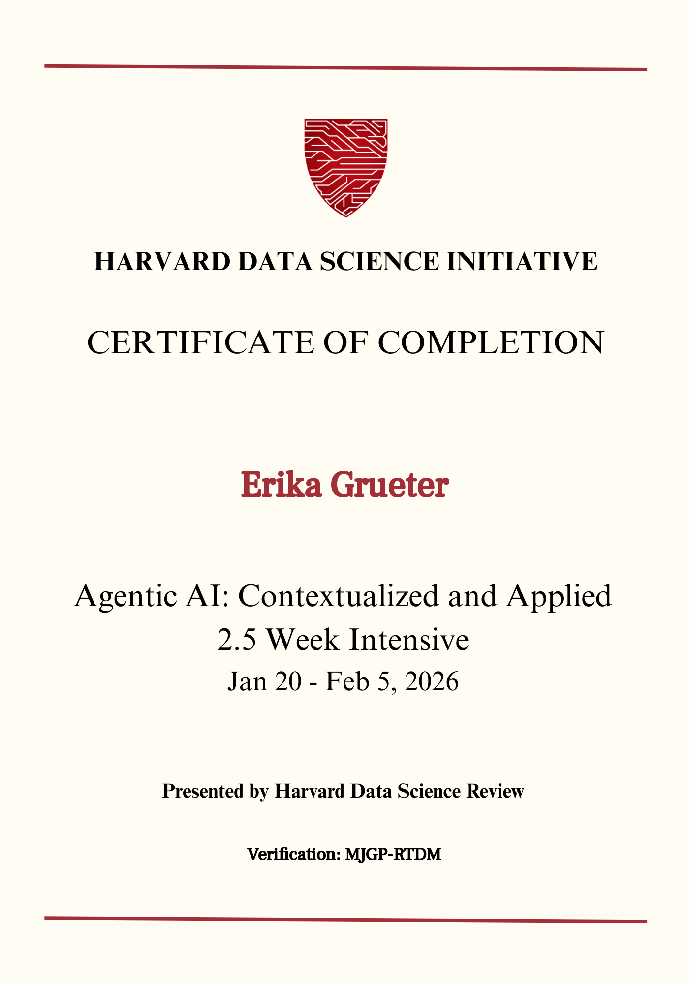 User Certificate