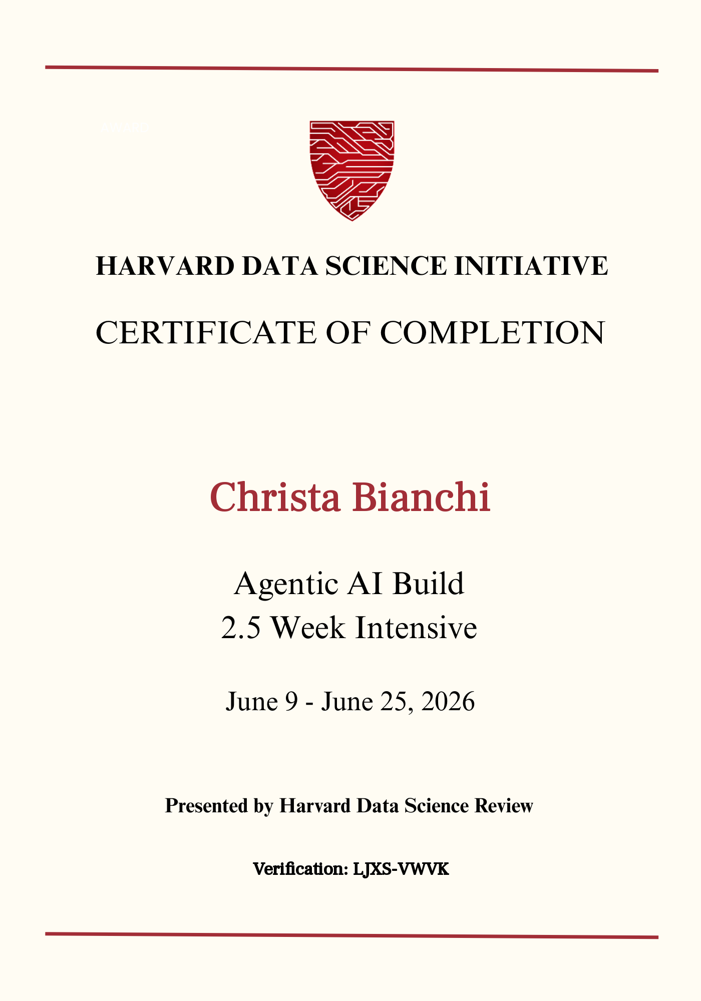 User Certificate