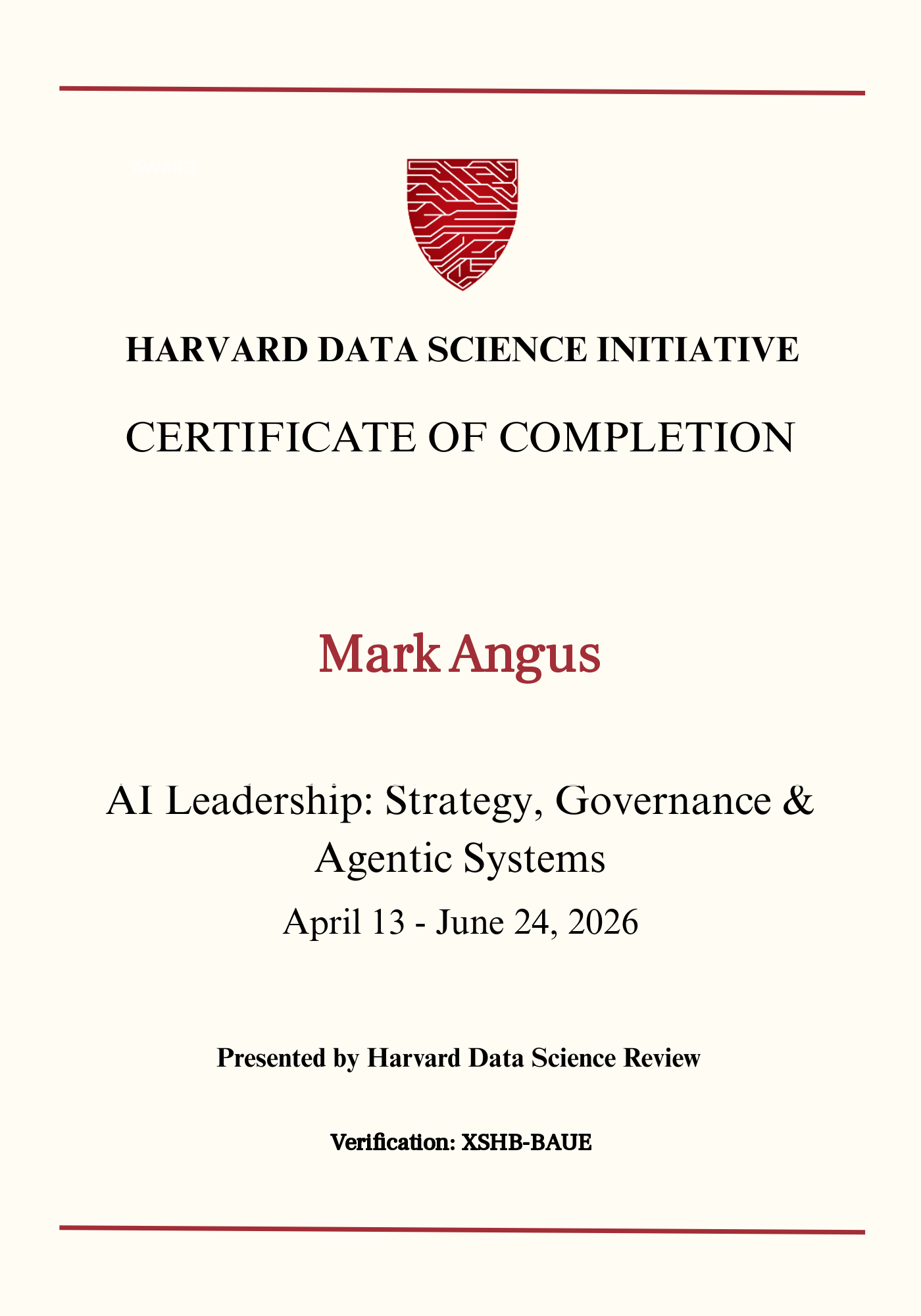 User Certificate