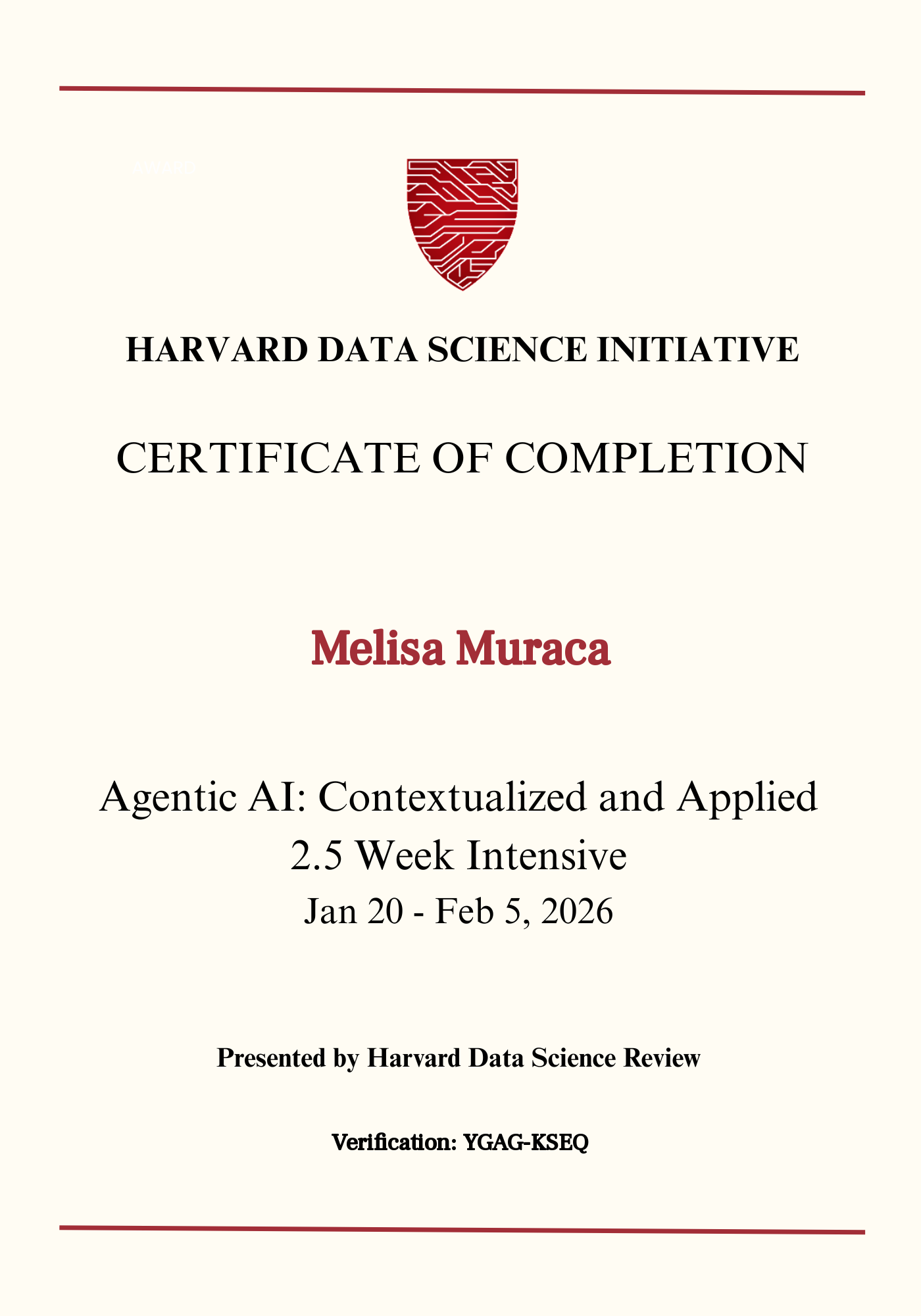 User Certificate