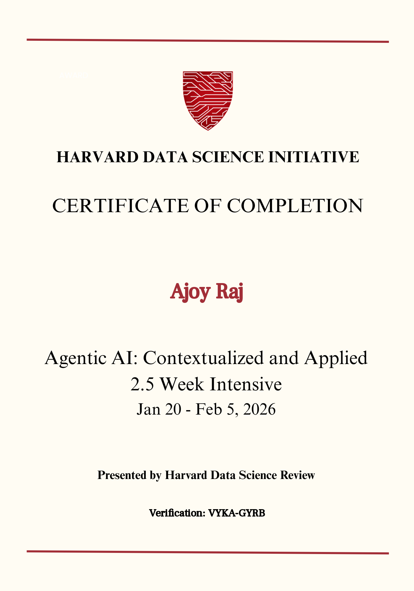 User Certificate