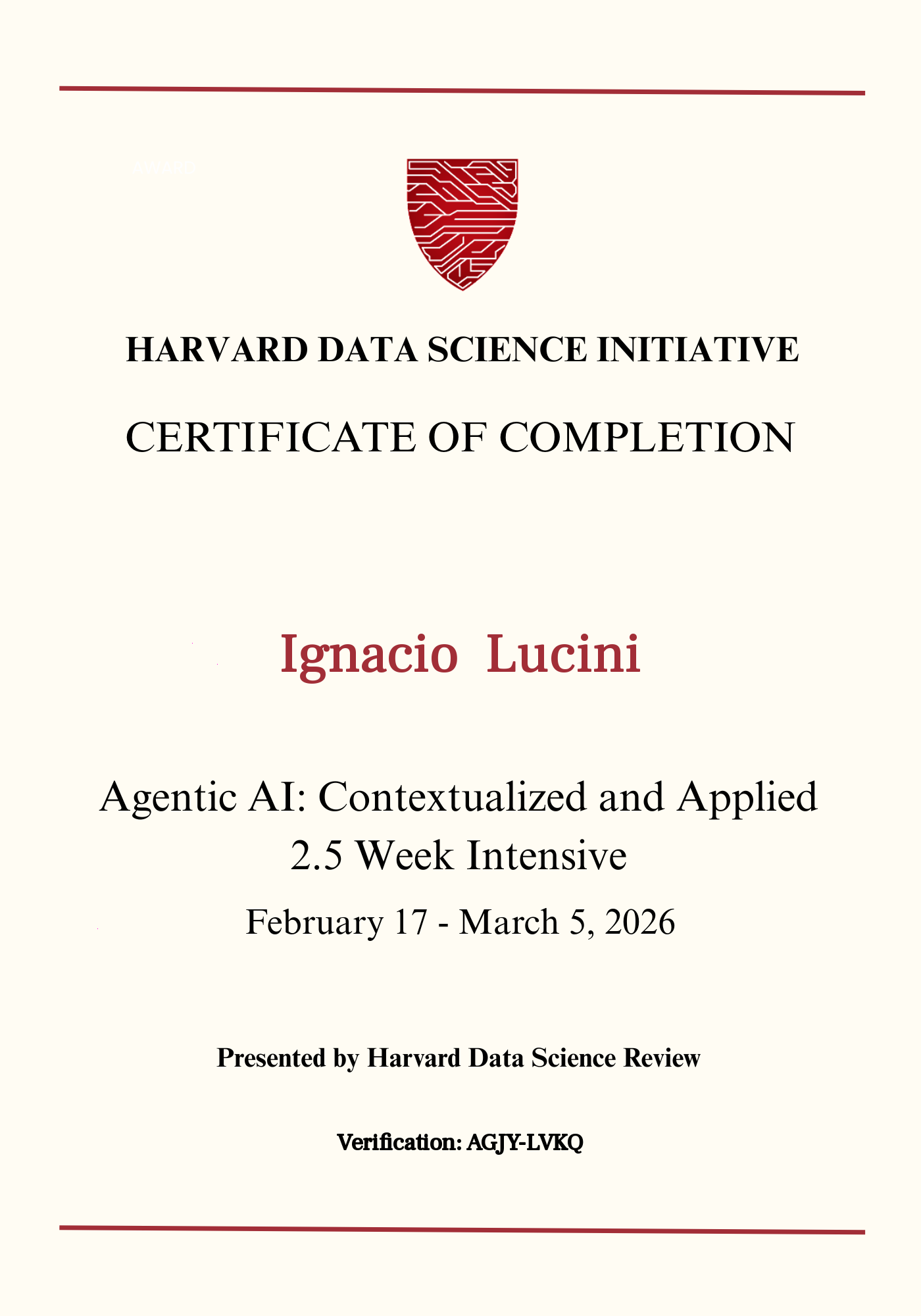 User Certificate