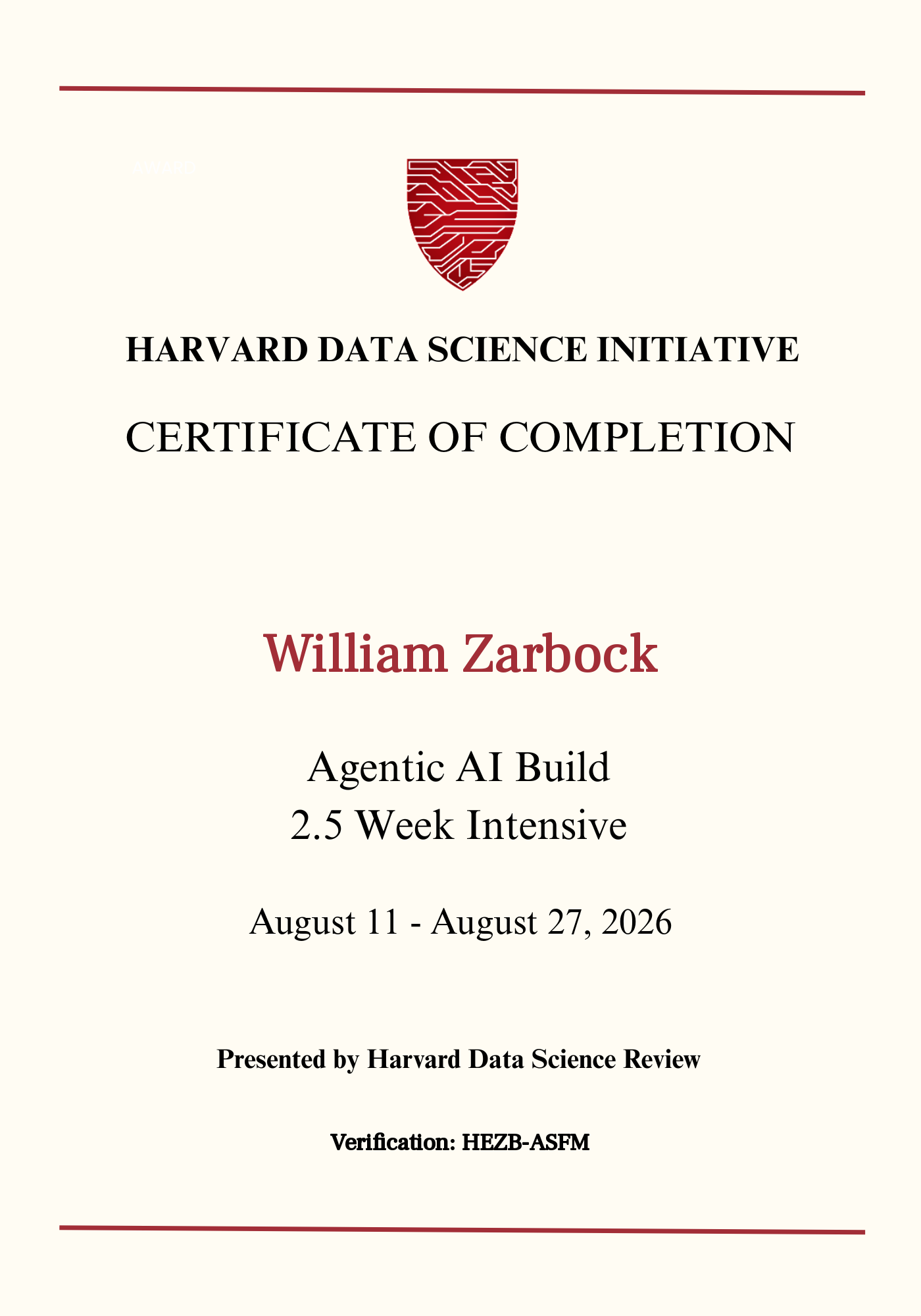 User Certificate