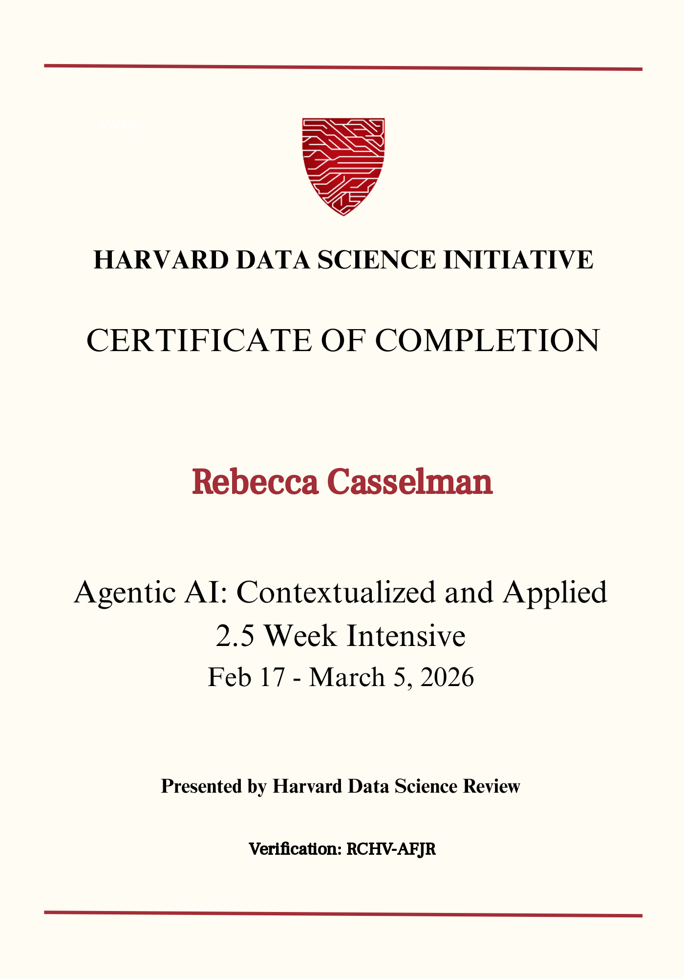 User Certificate